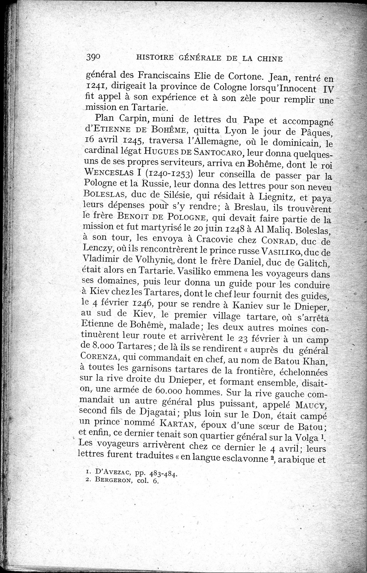 Histoire Générale de la Chine : vol.2 / 392 ページ（白黒高解像度画像）