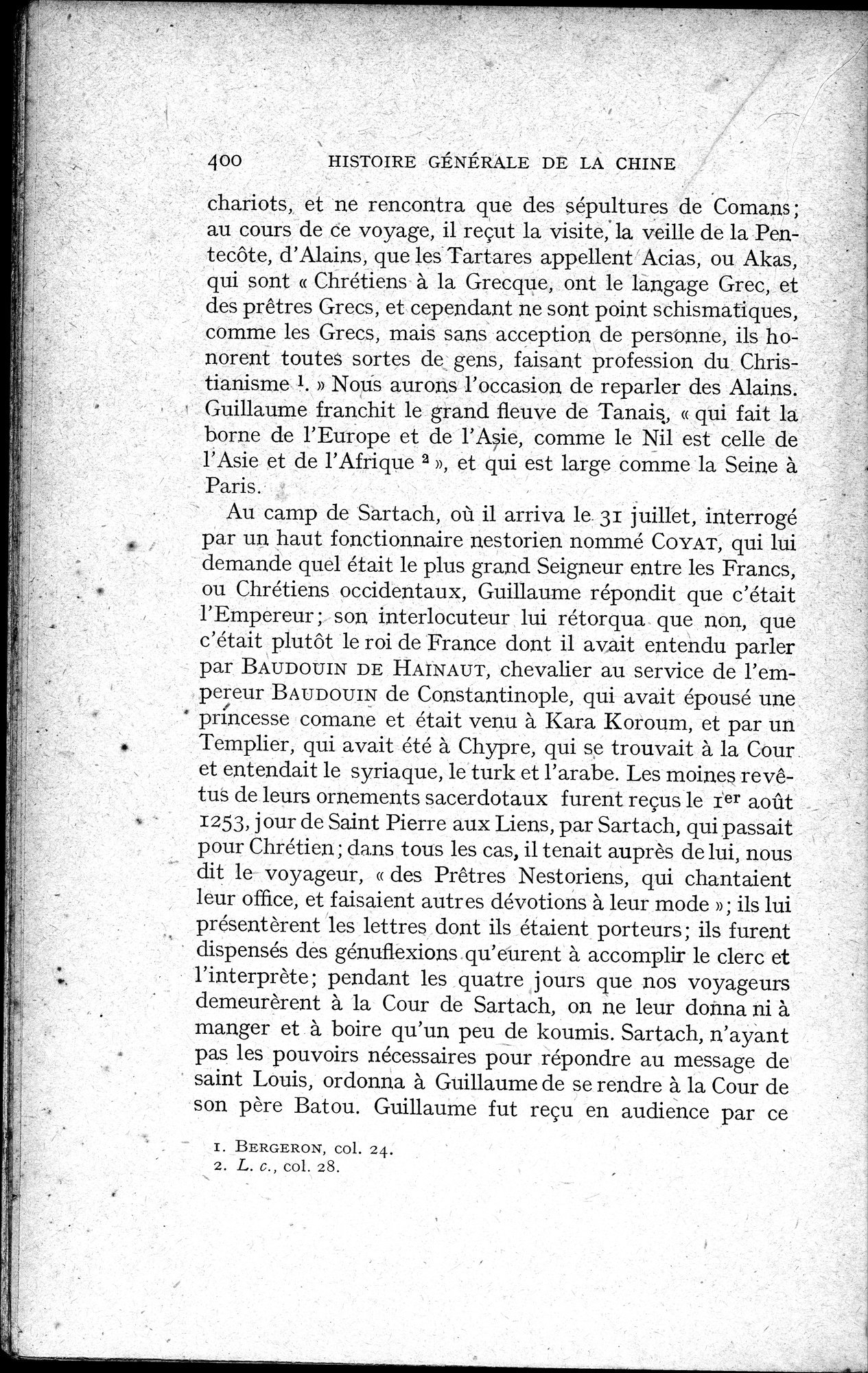 Histoire Générale de la Chine : vol.2 / 402 ページ（白黒高解像度画像）