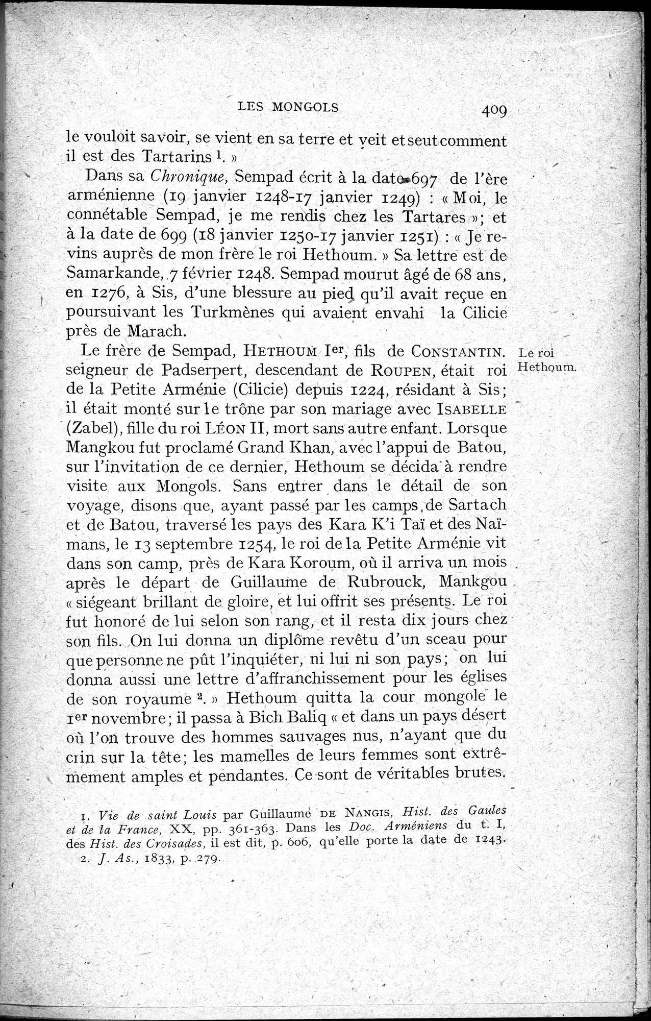 Histoire Générale de la Chine : vol.2 / 411 ページ（白黒高解像度画像）