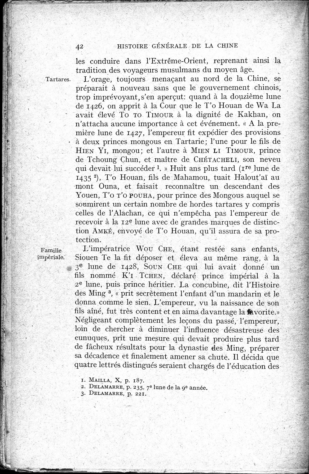 Histoire Générale de la Chine : vol.3 / 44 ページ（白黒高解像度画像）