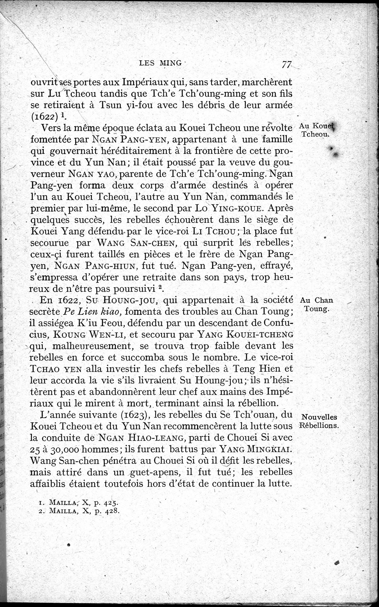 Histoire Générale de la Chine : vol.3 / 79 ページ（白黒高解像度画像）