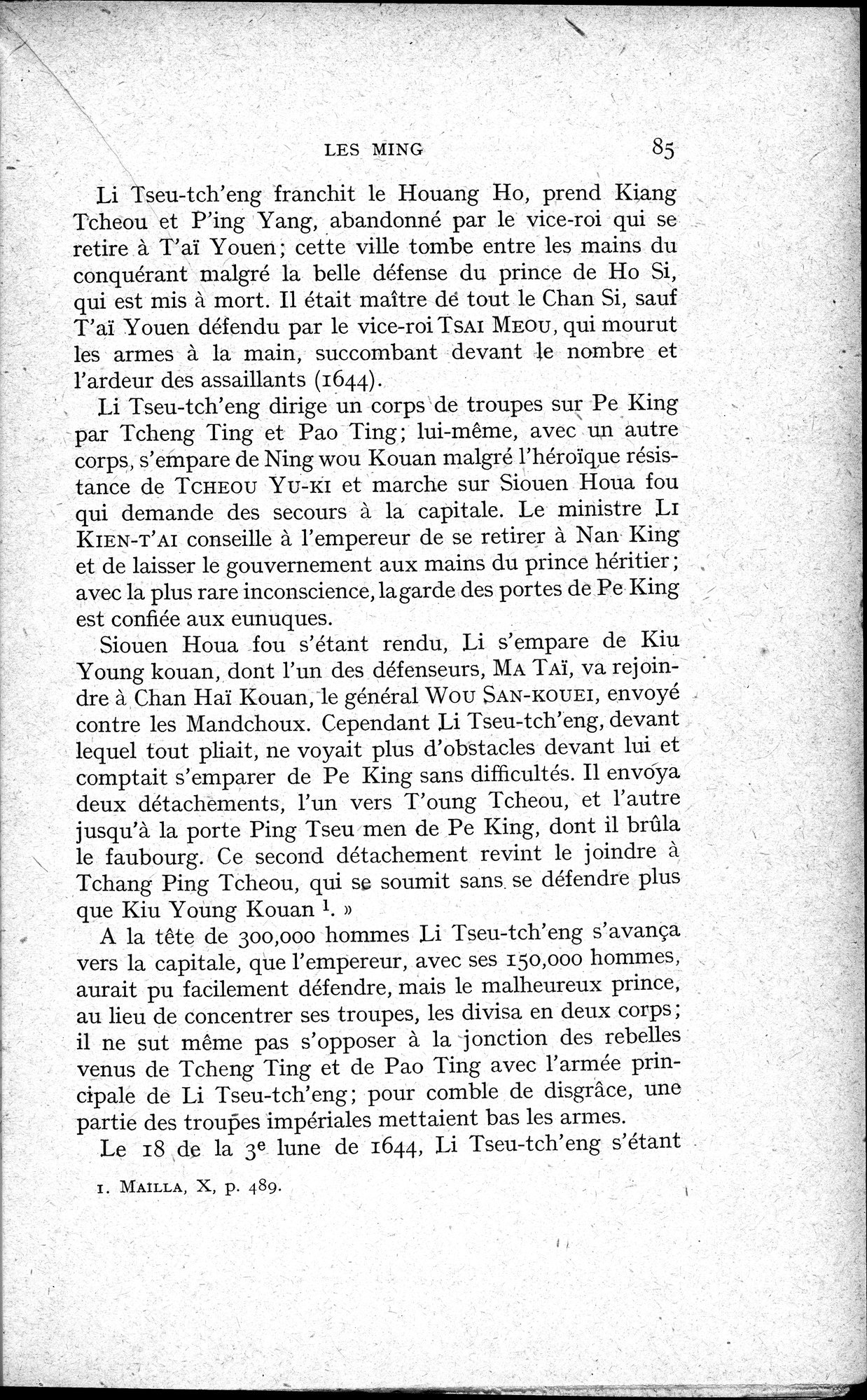 Histoire Générale de la Chine : vol.3 / 87 ページ（白黒高解像度画像）