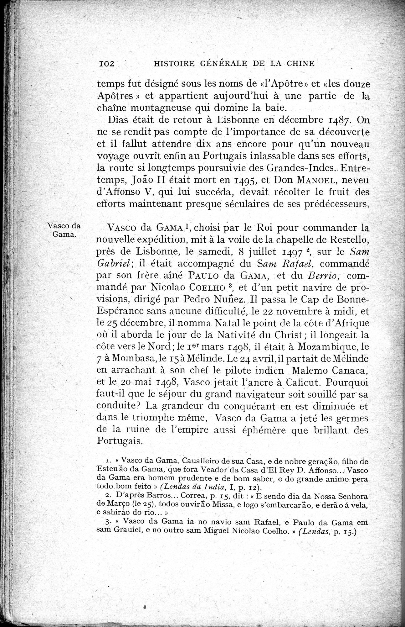 Histoire Générale de la Chine : vol.3 / 104 ページ（白黒高解像度画像）