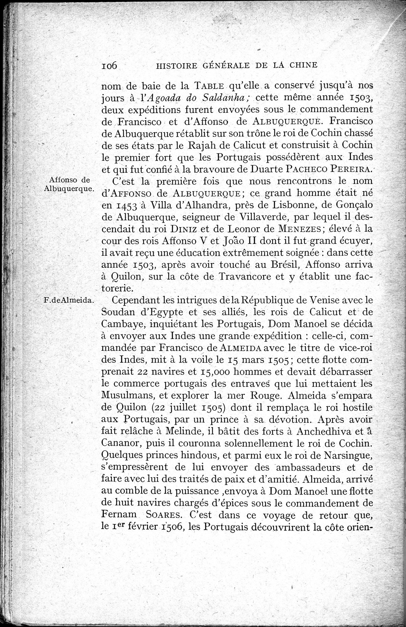 Histoire Générale de la Chine : vol.3 / 108 ページ（白黒高解像度画像）