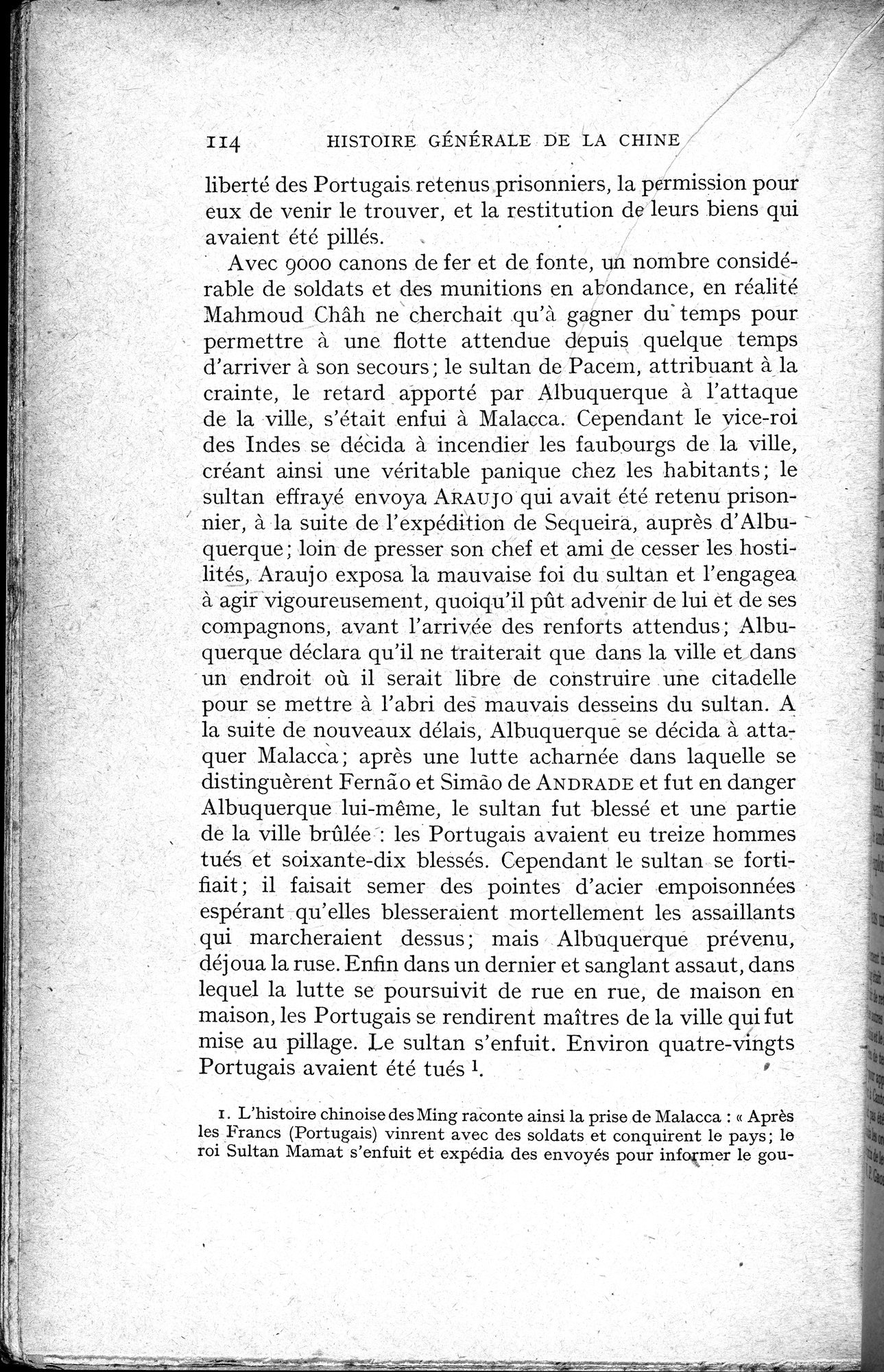 Histoire Générale de la Chine : vol.3 / 116 ページ（白黒高解像度画像）