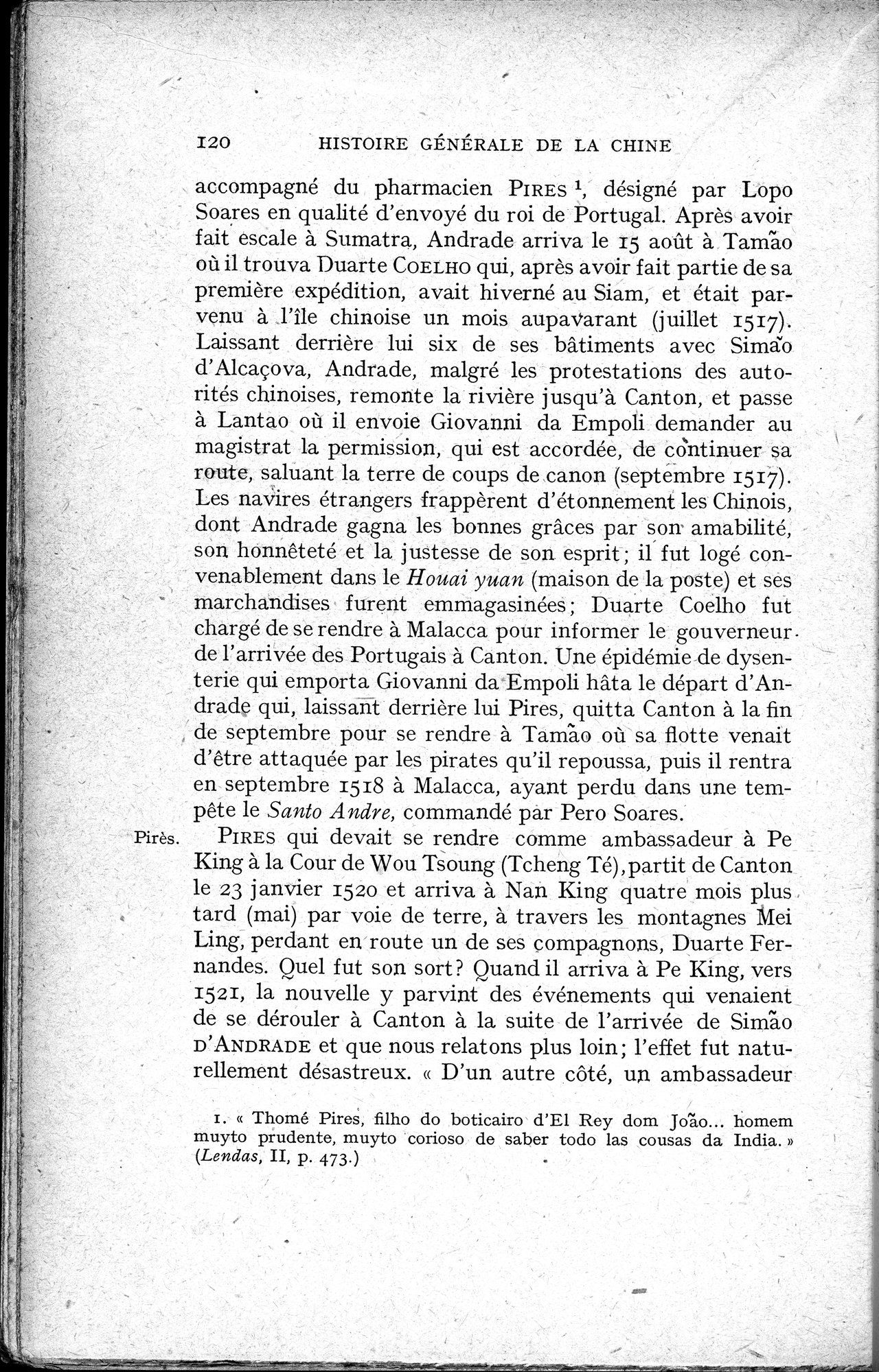 Histoire Générale de la Chine : vol.3 / 122 ページ（白黒高解像度画像）
