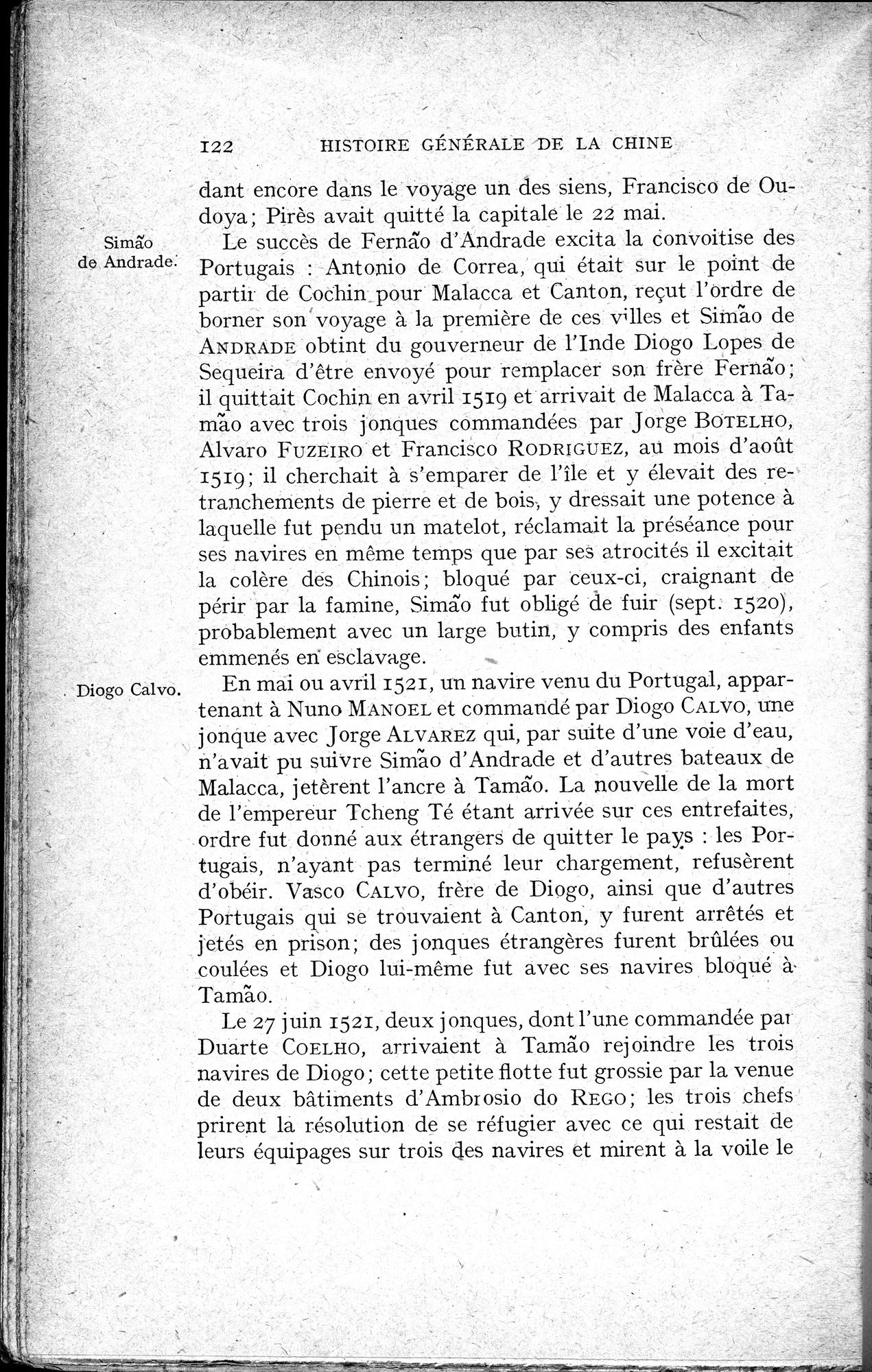 Histoire Générale de la Chine : vol.3 / 124 ページ（白黒高解像度画像）
