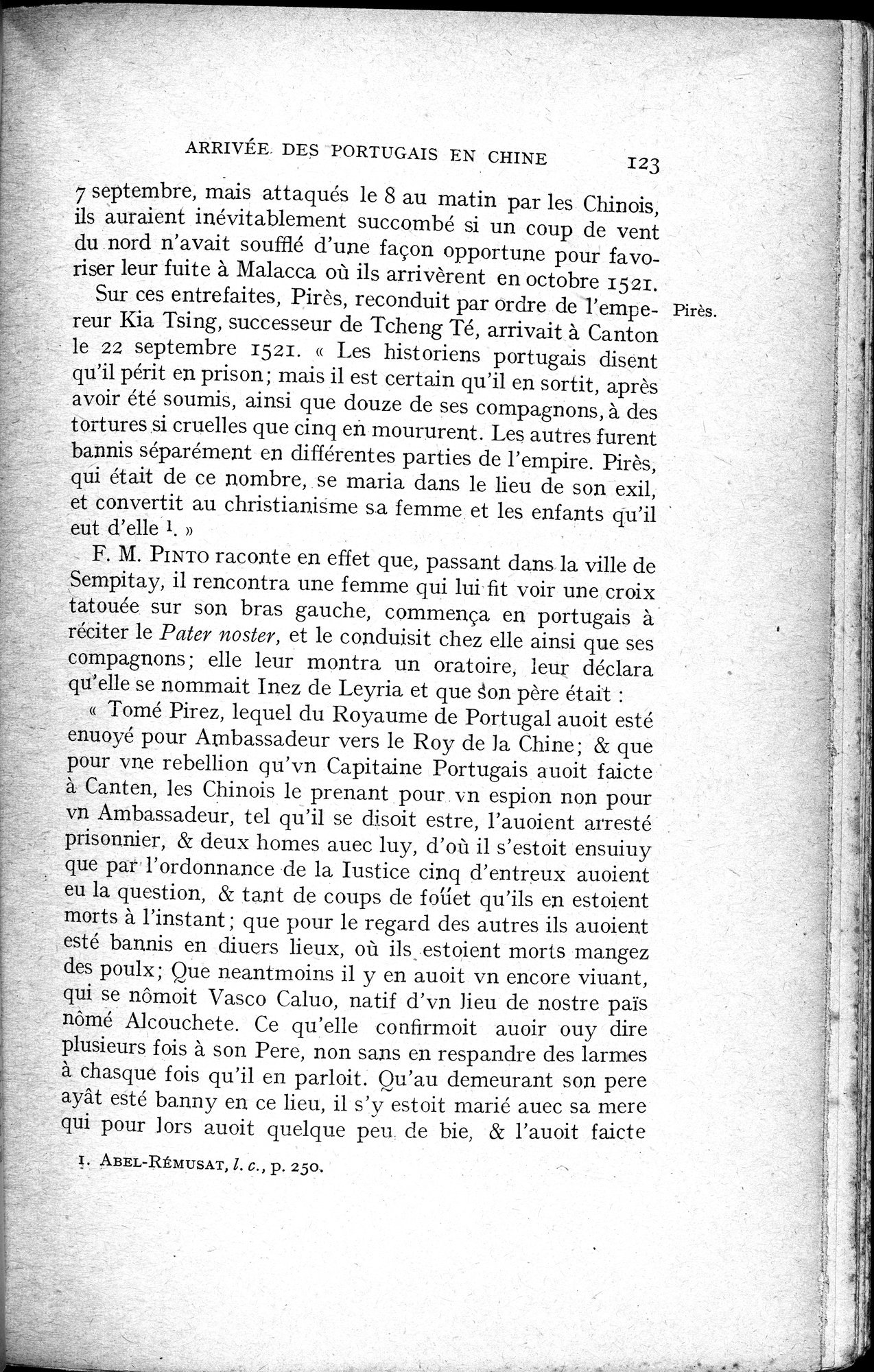 Histoire Générale de la Chine : vol.3 / 125 ページ（白黒高解像度画像）