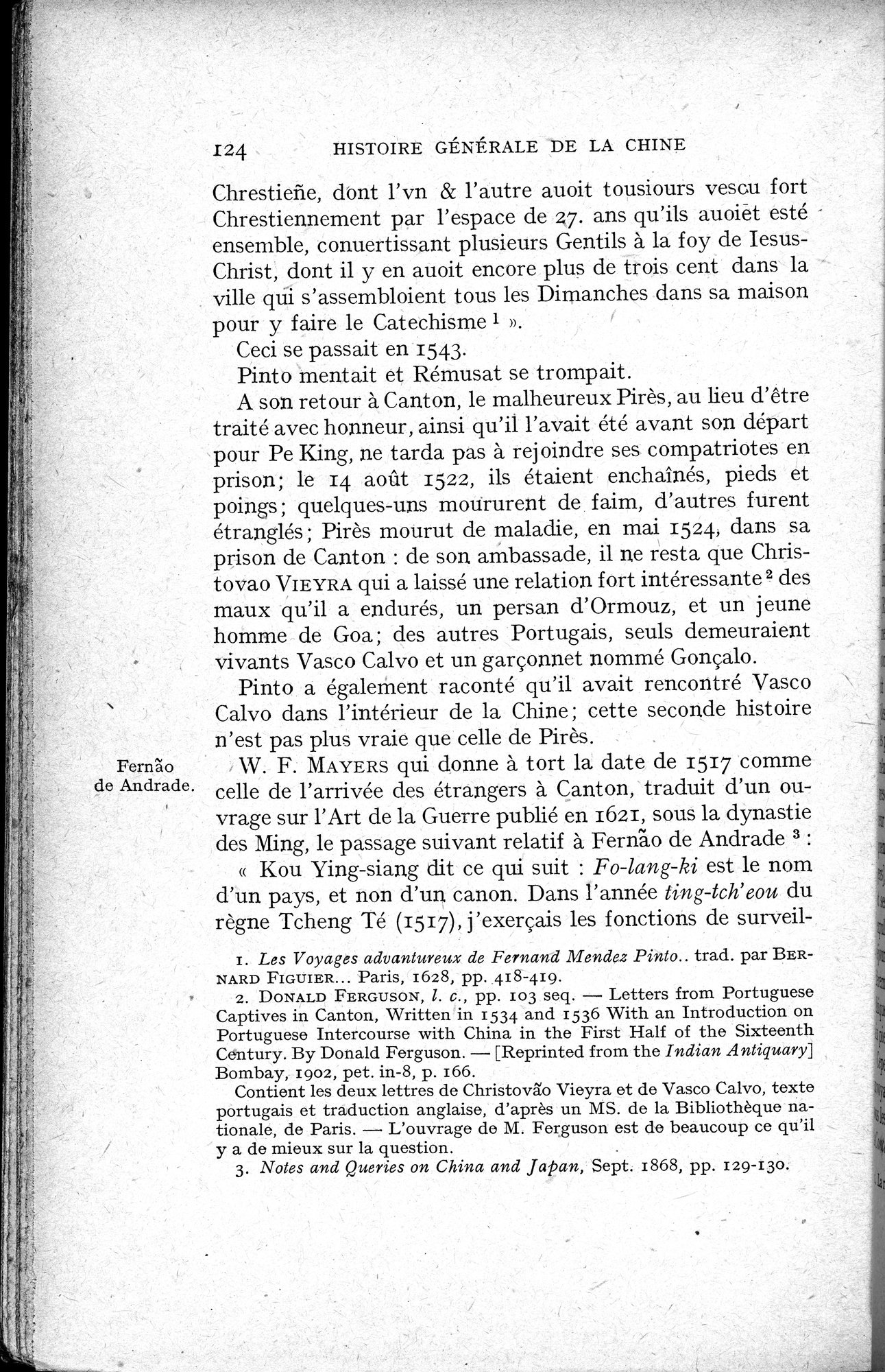 Histoire Générale de la Chine : vol.3 / 126 ページ（白黒高解像度画像）
