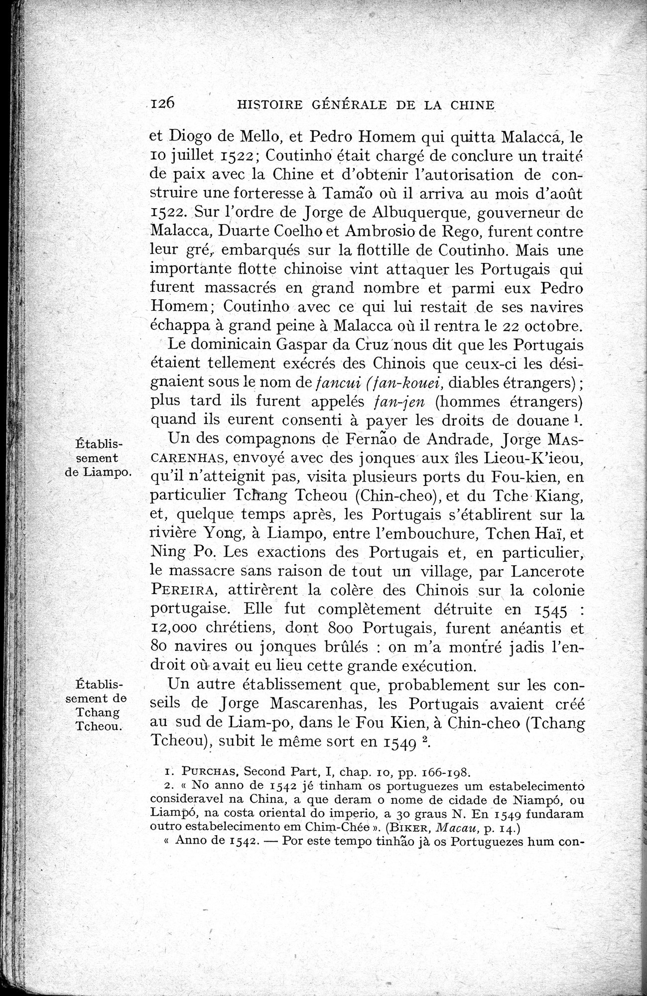 Histoire Générale de la Chine : vol.3 / 128 ページ（白黒高解像度画像）
