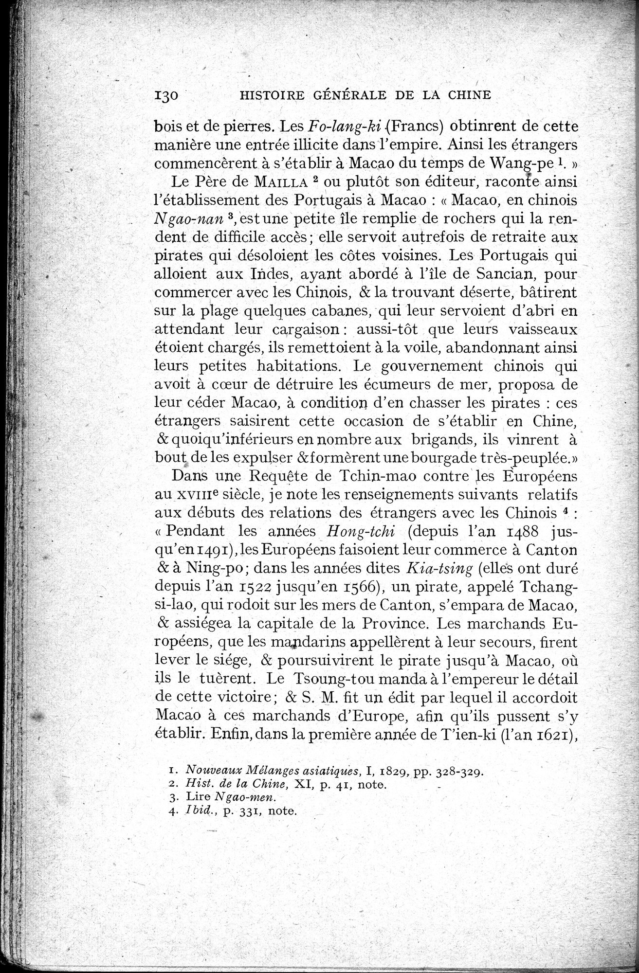 Histoire Générale de la Chine : vol.3 / 132 ページ（白黒高解像度画像）