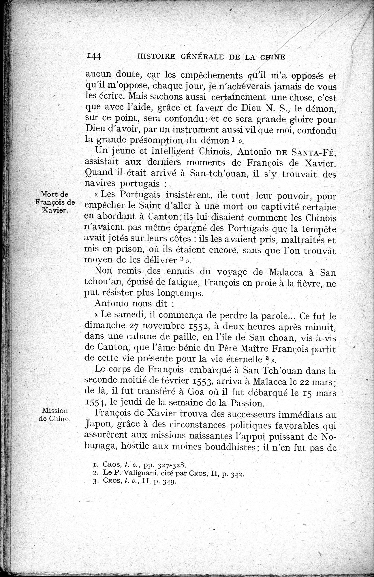 Histoire Générale de la Chine : vol.3 / 146 ページ（白黒高解像度画像）