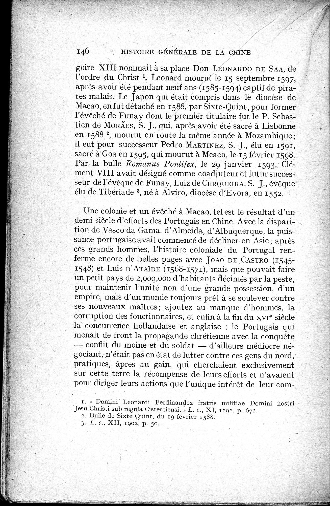 Histoire Générale de la Chine : vol.3 / 148 ページ（白黒高解像度画像）