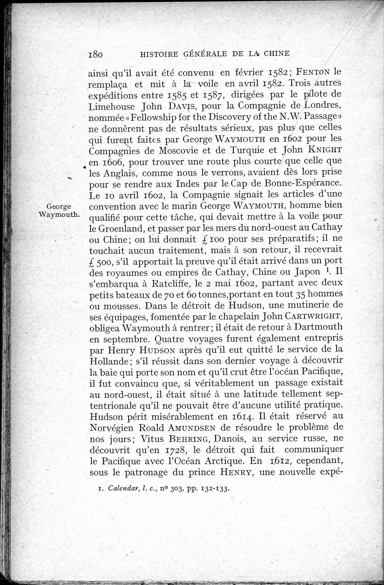 Histoire Générale de la Chine : vol.3 / 182 ページ（白黒高解像度画像）