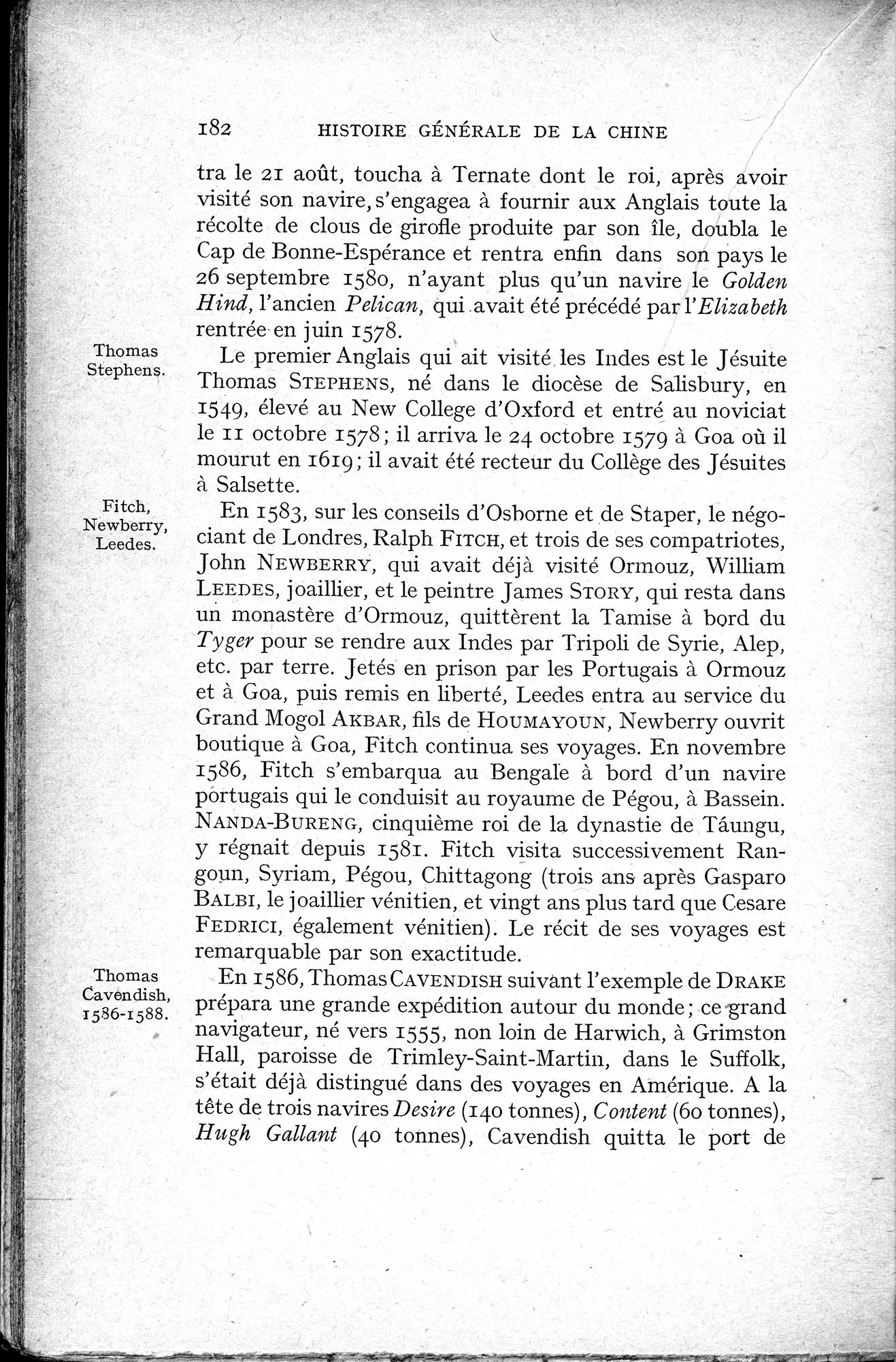 Histoire Générale de la Chine : vol.3 / 184 ページ（白黒高解像度画像）
