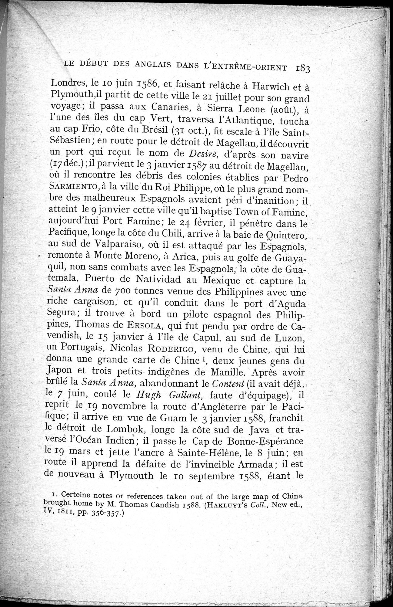 Histoire Générale de la Chine : vol.3 / 185 ページ（白黒高解像度画像）