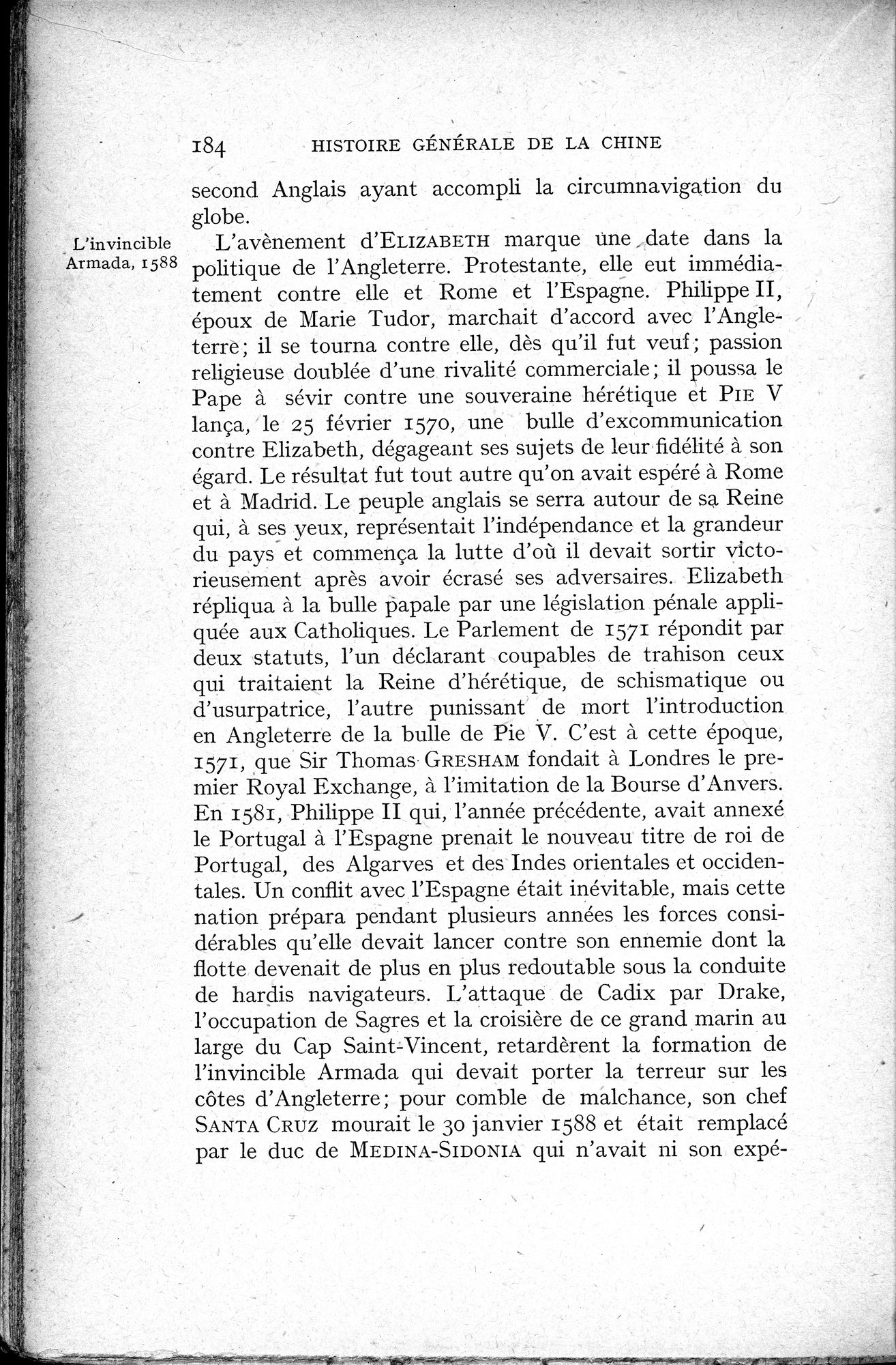 Histoire Générale de la Chine : vol.3 / 186 ページ（白黒高解像度画像）