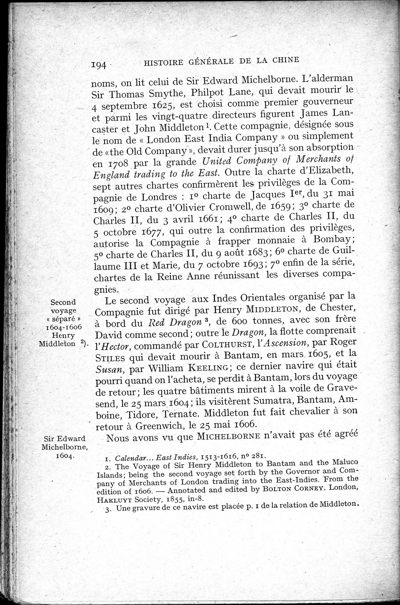 Histoire Générale de la Chine : vol.3 / 196 ページ（白黒高解像度画像）