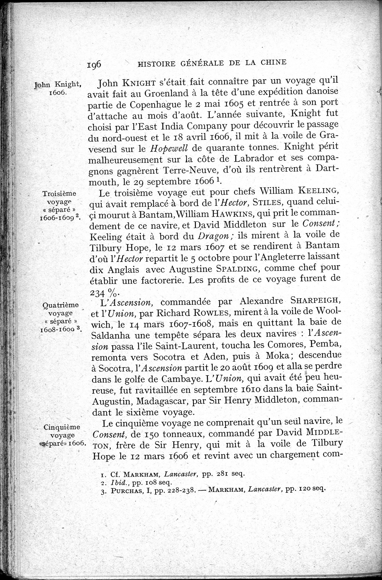 Histoire Générale de la Chine : vol.3 / 198 ページ（白黒高解像度画像）