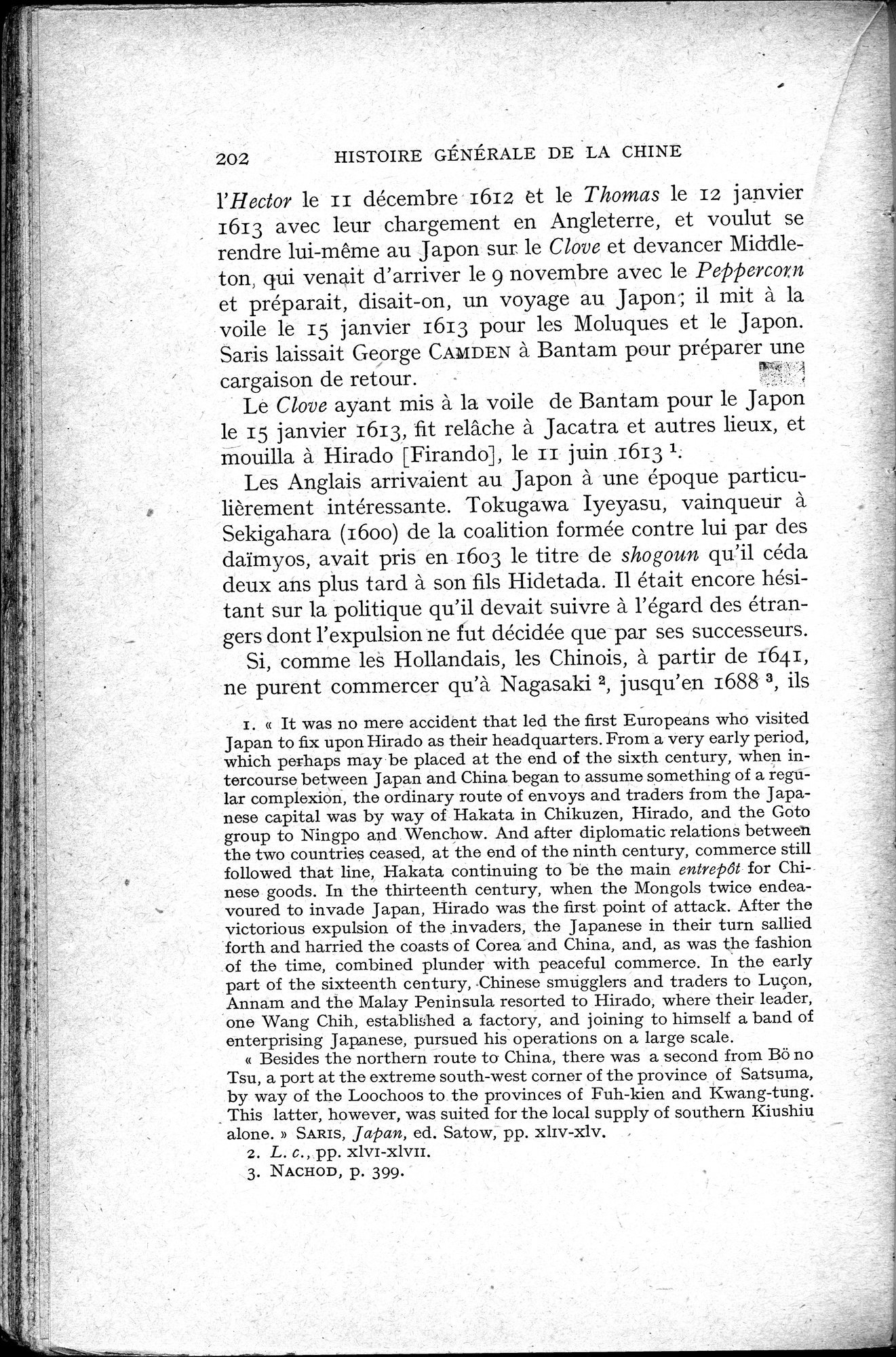 Histoire Générale de la Chine : vol.3 / 204 ページ（白黒高解像度画像）