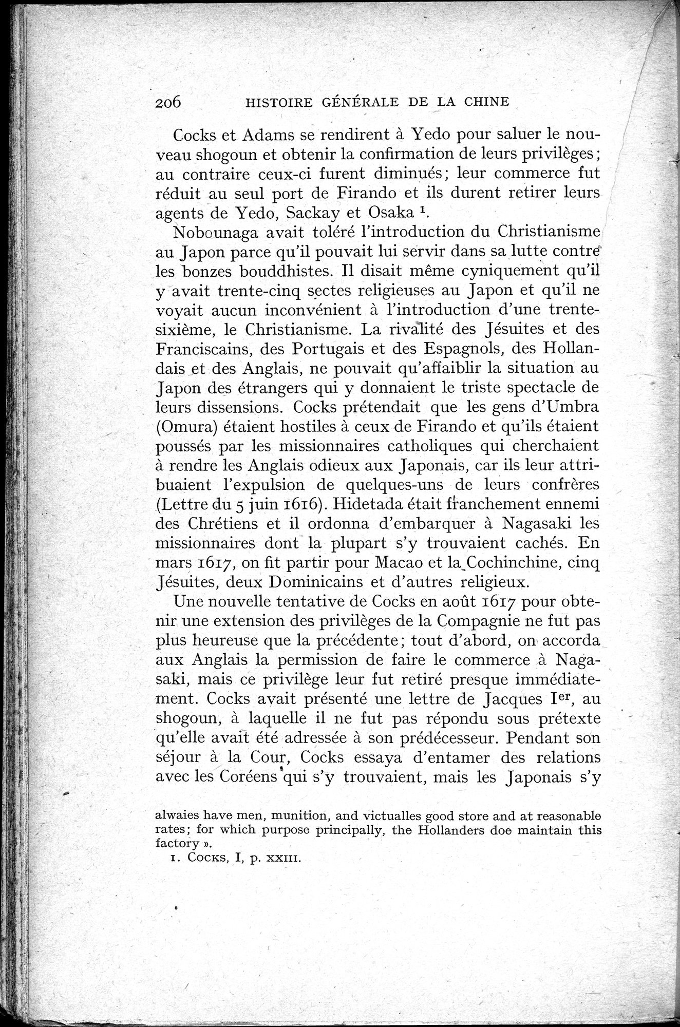 Histoire Générale de la Chine : vol.3 / 208 ページ（白黒高解像度画像）