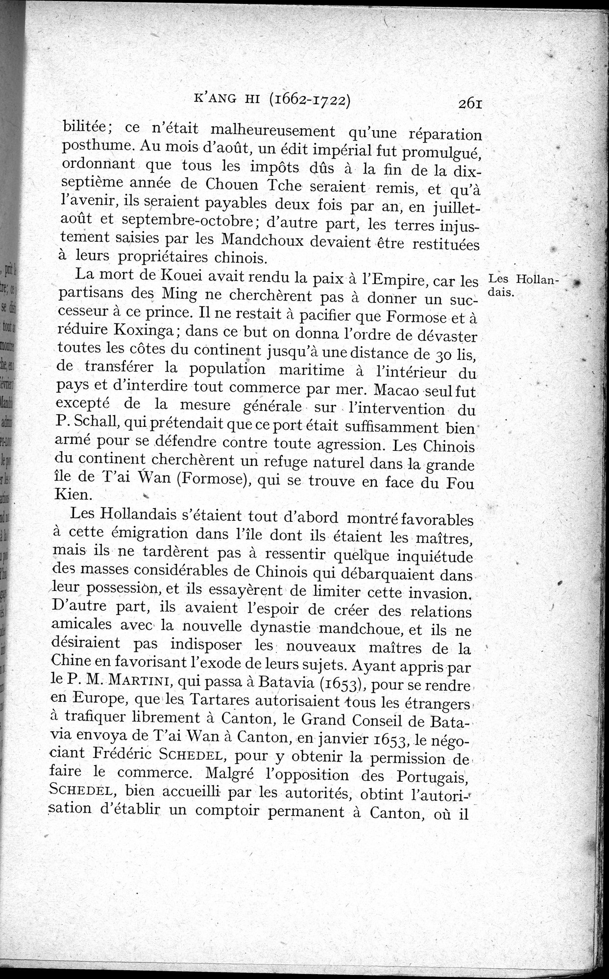 Histoire Générale de la Chine : vol.3 / 263 ページ（白黒高解像度画像）