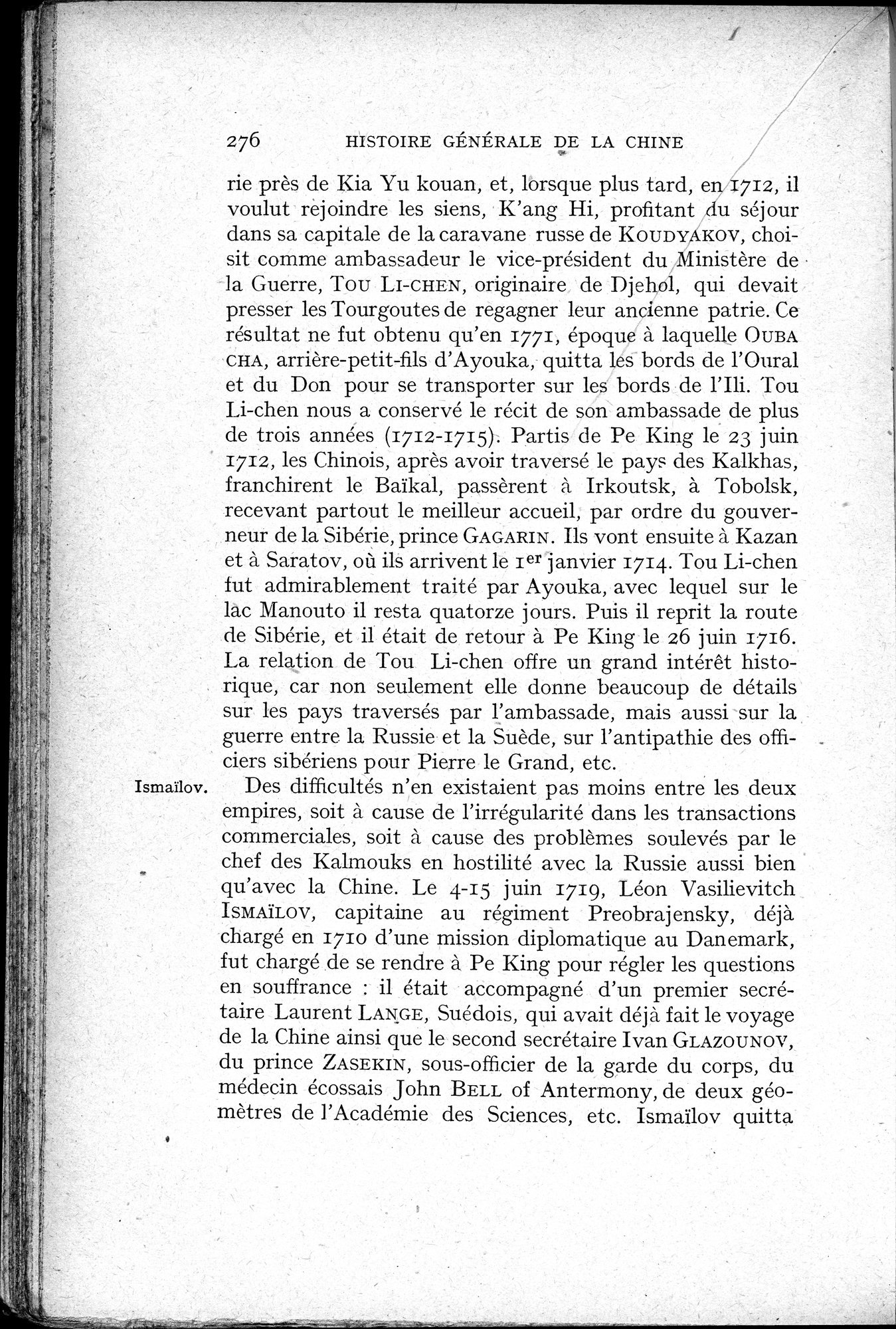 Histoire Générale de la Chine : vol.3 / 278 ページ（白黒高解像度画像）