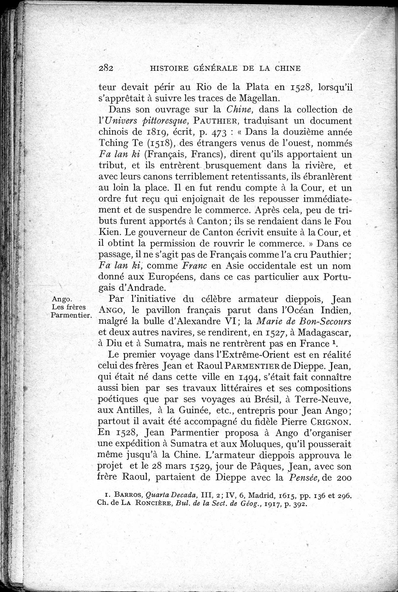 Histoire Générale de la Chine : vol.3 / 284 ページ（白黒高解像度画像）