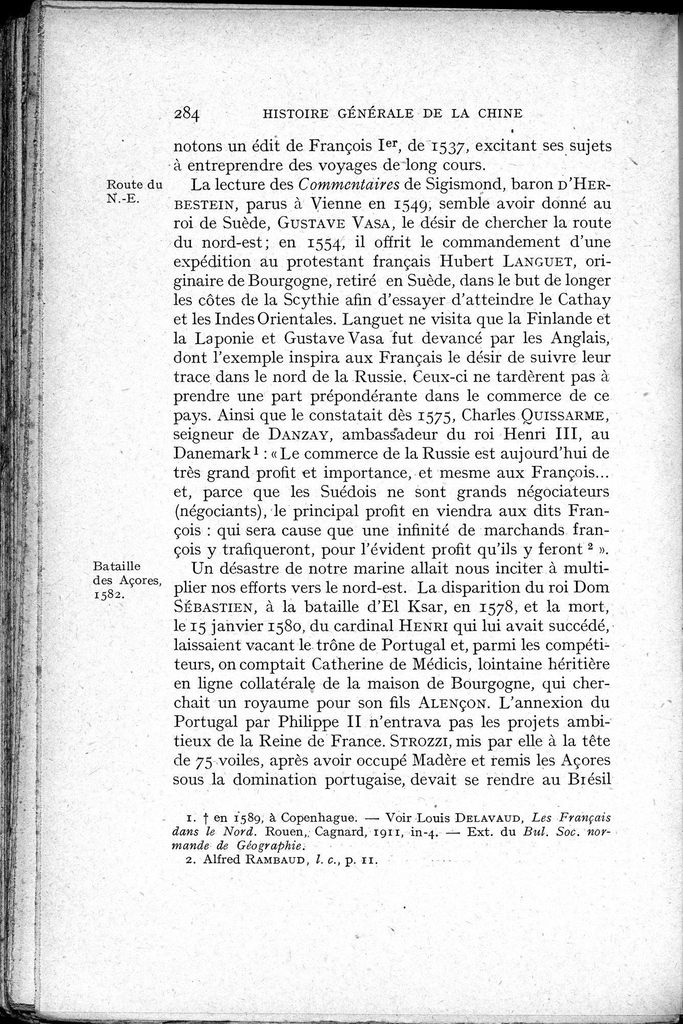 Histoire Générale de la Chine : vol.3 / 286 ページ（白黒高解像度画像）