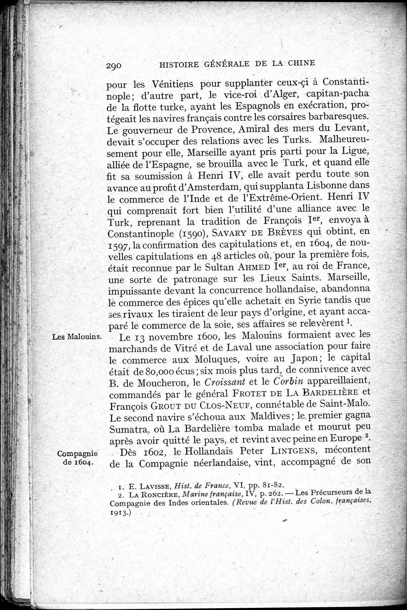 Histoire Générale de la Chine : vol.3 / 292 ページ（白黒高解像度画像）