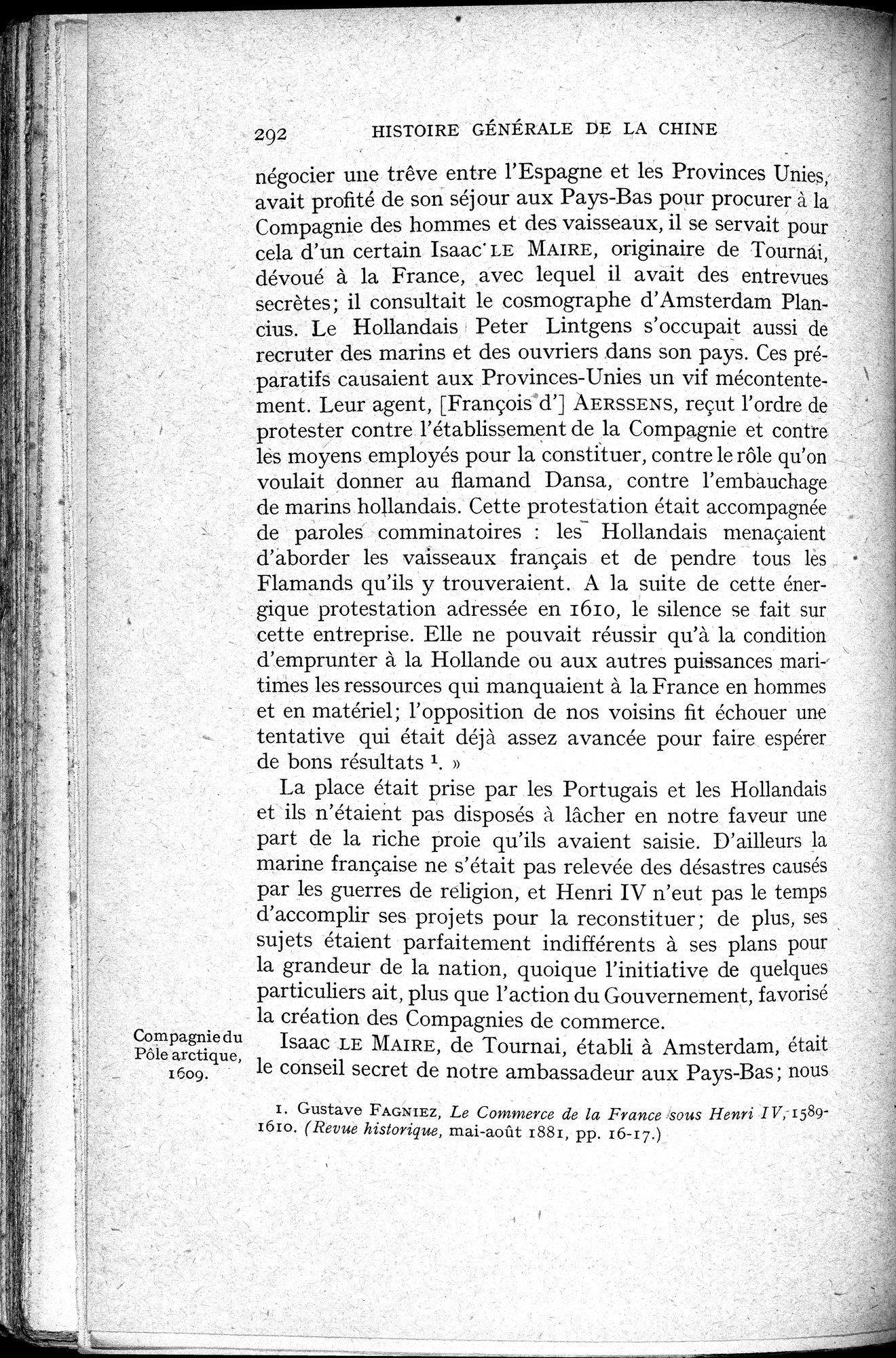 Histoire Générale de la Chine : vol.3 / 294 ページ（白黒高解像度画像）