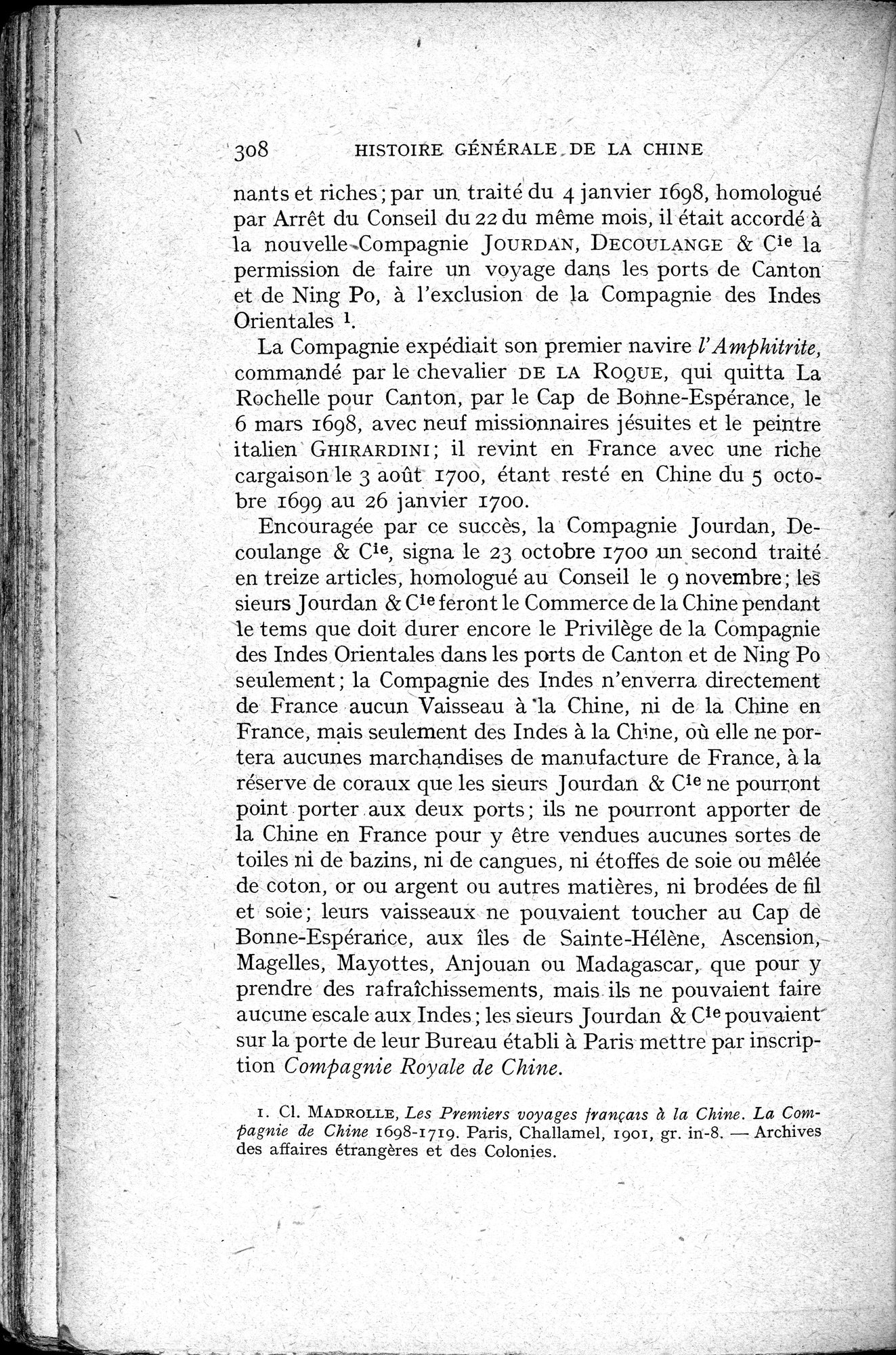 Histoire Générale de la Chine : vol.3 / 310 ページ（白黒高解像度画像）