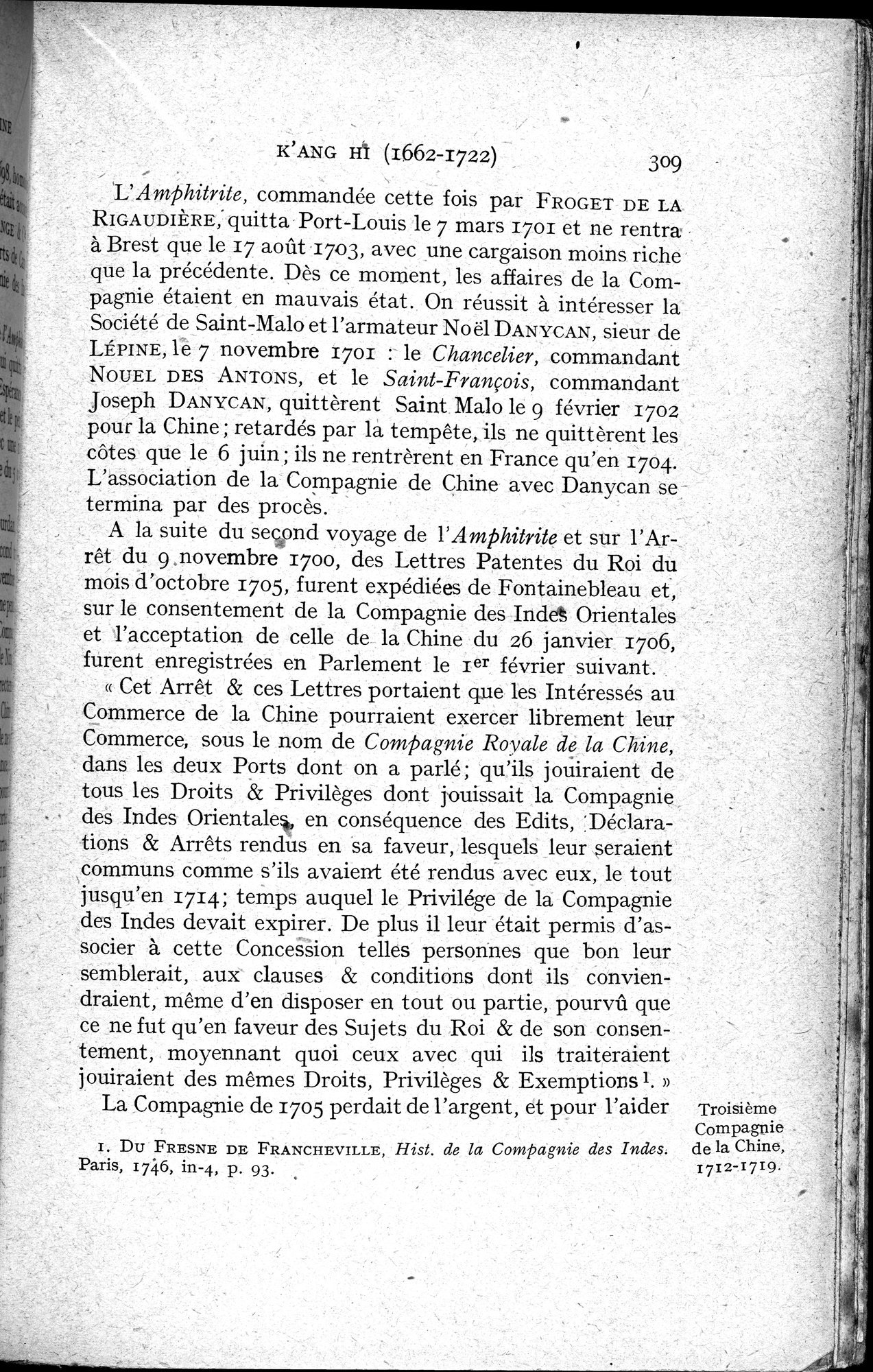 Histoire Générale de la Chine : vol.3 / 311 ページ（白黒高解像度画像）