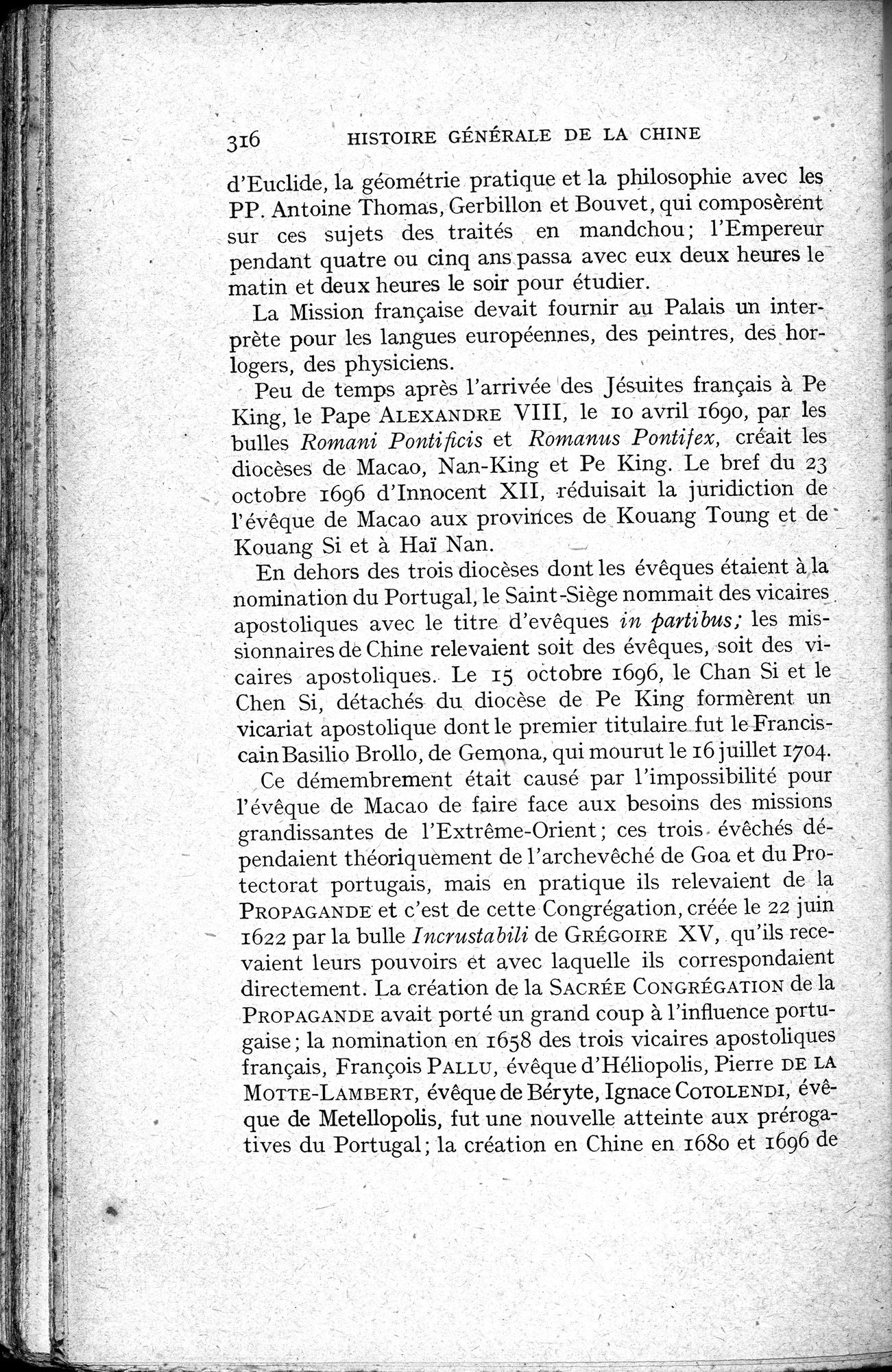 Histoire Générale de la Chine : vol.3 / 318 ページ（白黒高解像度画像）
