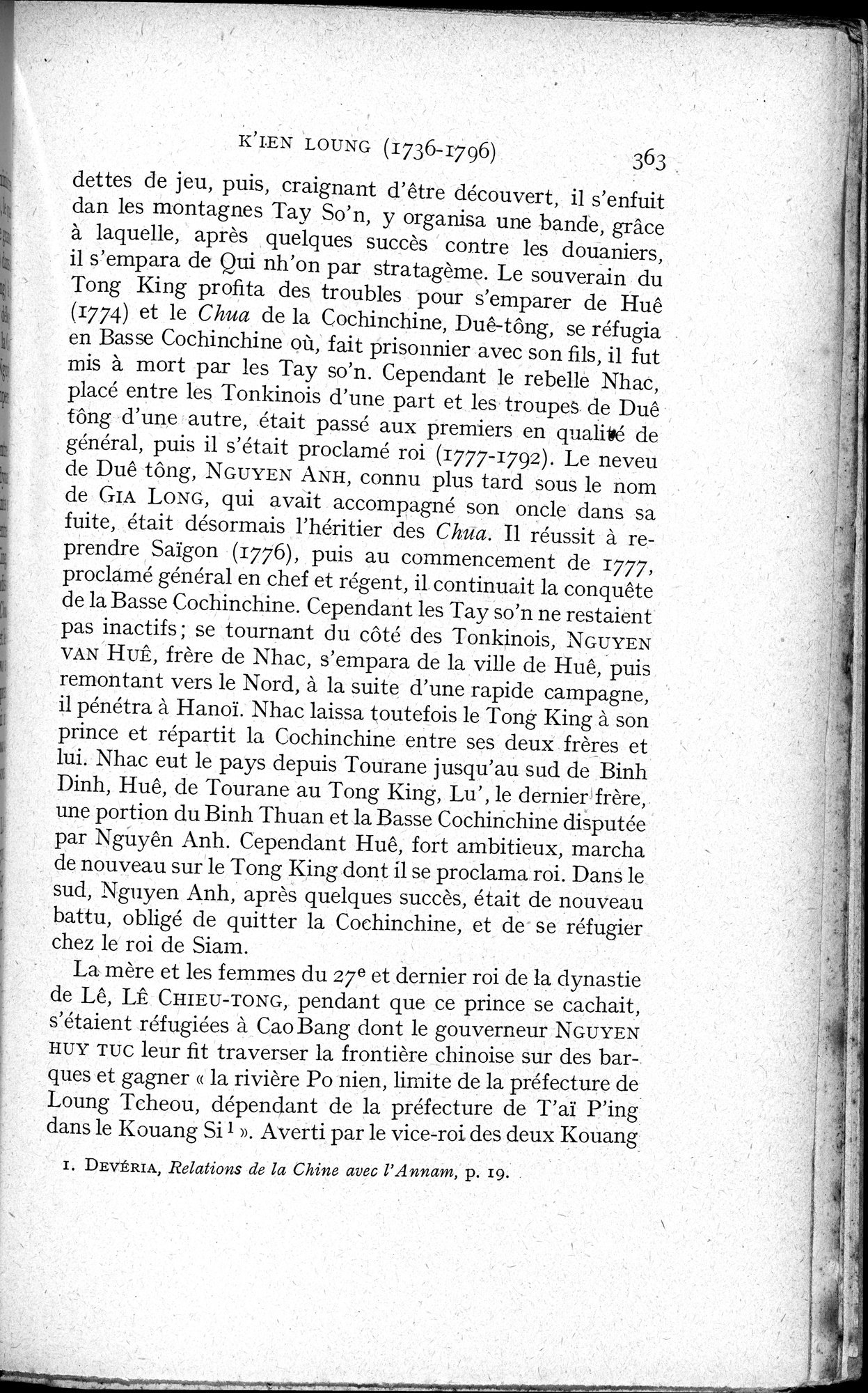 Histoire Générale de la Chine : vol.3 / 365 ページ（白黒高解像度画像）