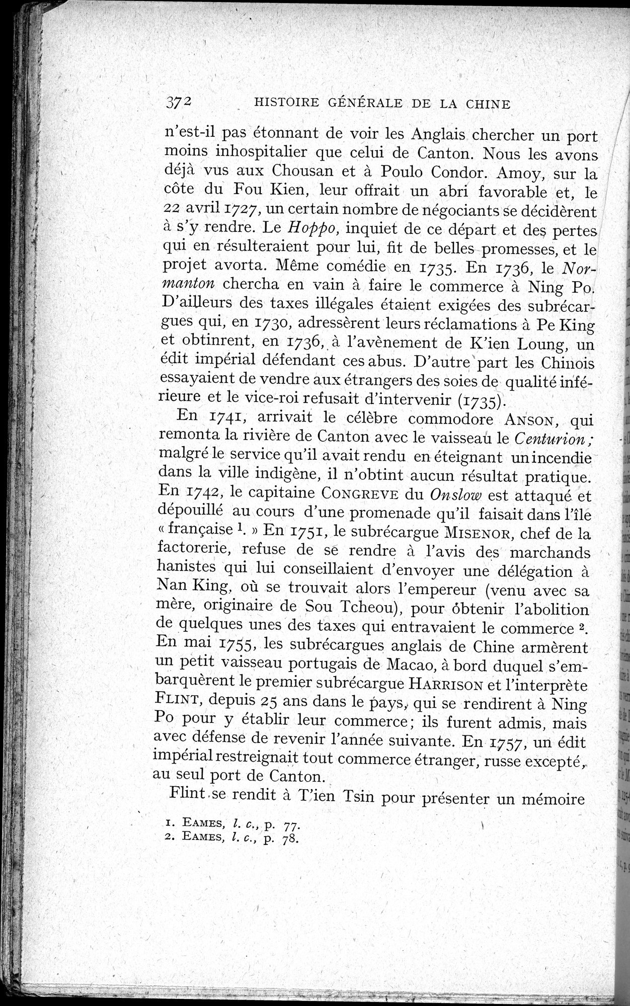Histoire Générale de la Chine : vol.3 / 374 ページ（白黒高解像度画像）