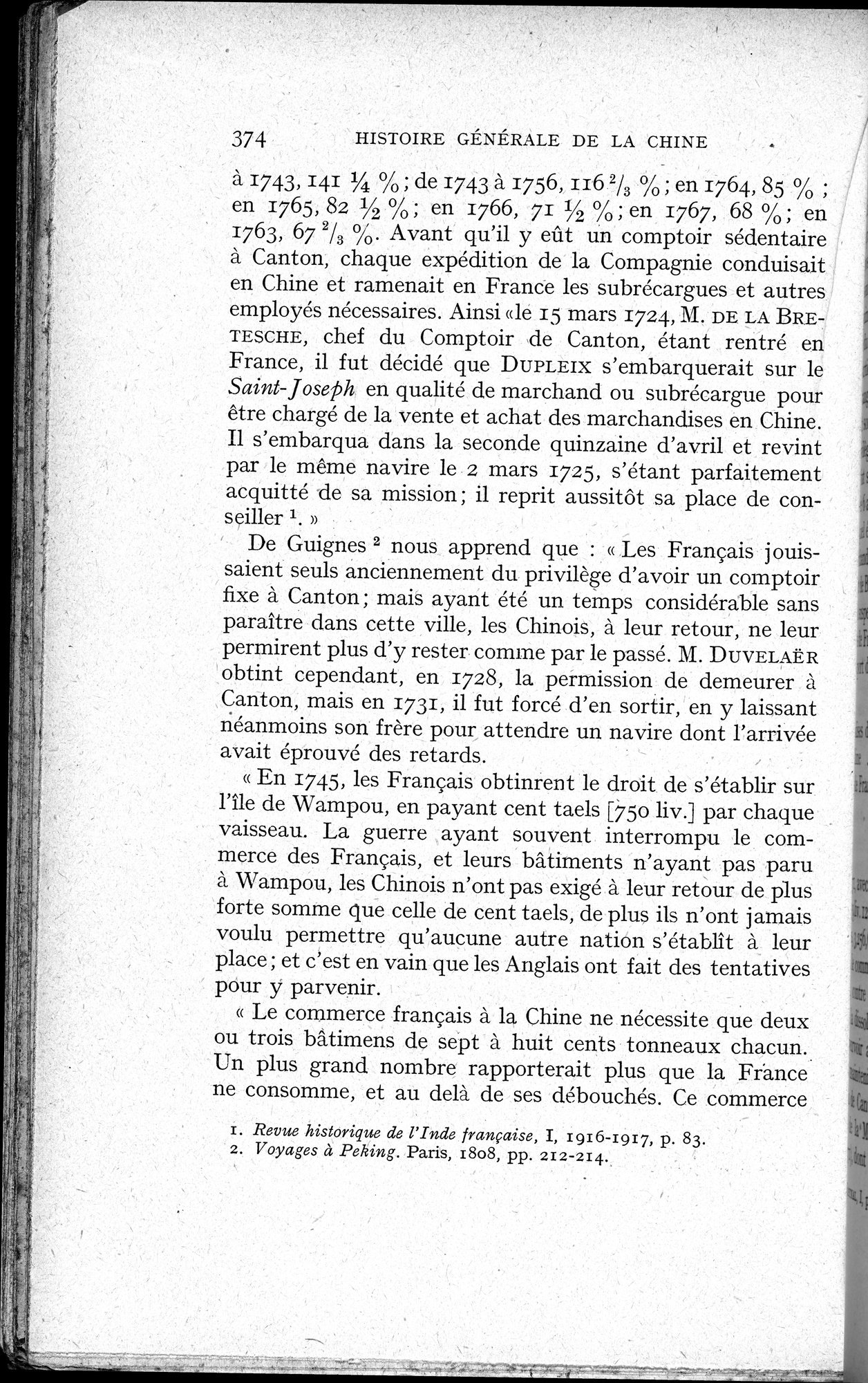 Histoire Générale de la Chine : vol.3 / 376 ページ（白黒高解像度画像）
