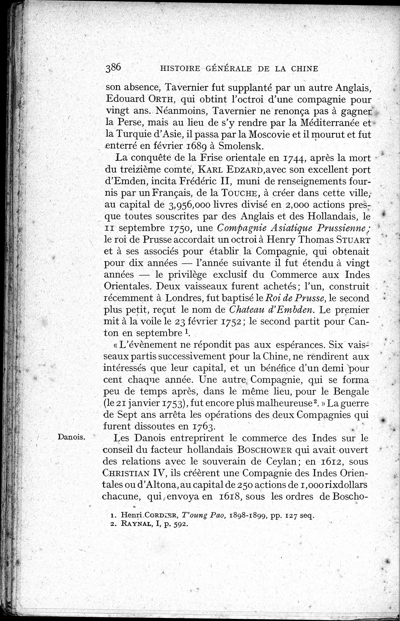 Histoire Générale de la Chine : vol.3 / 388 ページ（白黒高解像度画像）