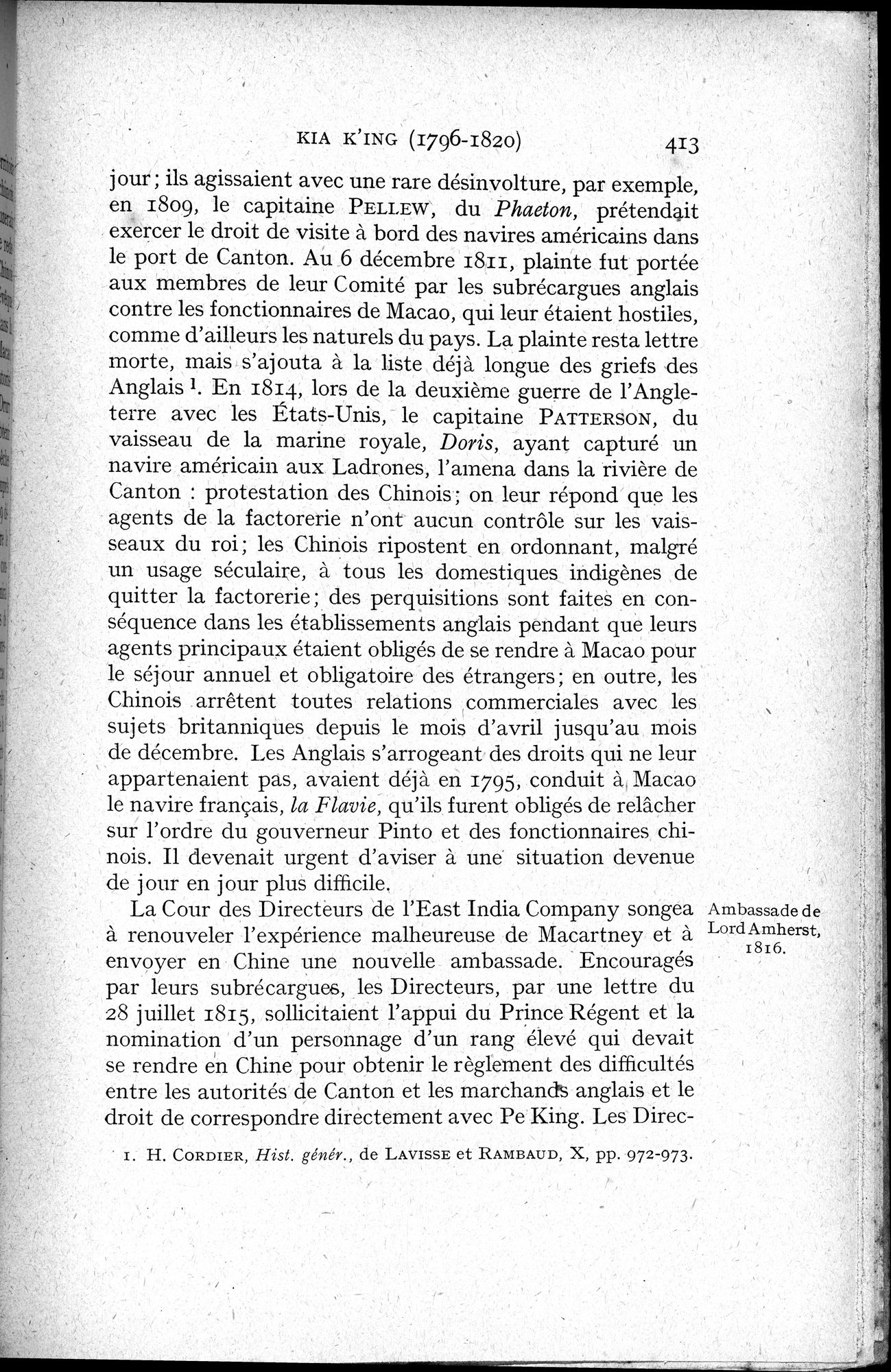 Histoire Générale de la Chine : vol.3 / 415 ページ（白黒高解像度画像）