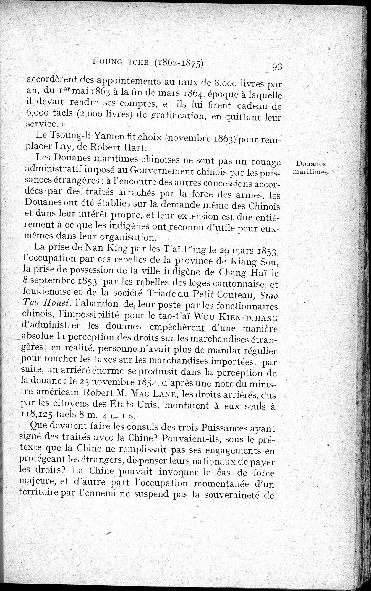Histoire Générale de la Chine : vol.4 / 95 ページ（白黒高解像度画像）