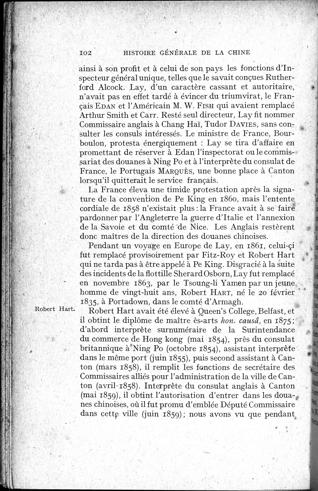 Histoire Générale de la Chine : vol.4 / 104 ページ（白黒高解像度画像）