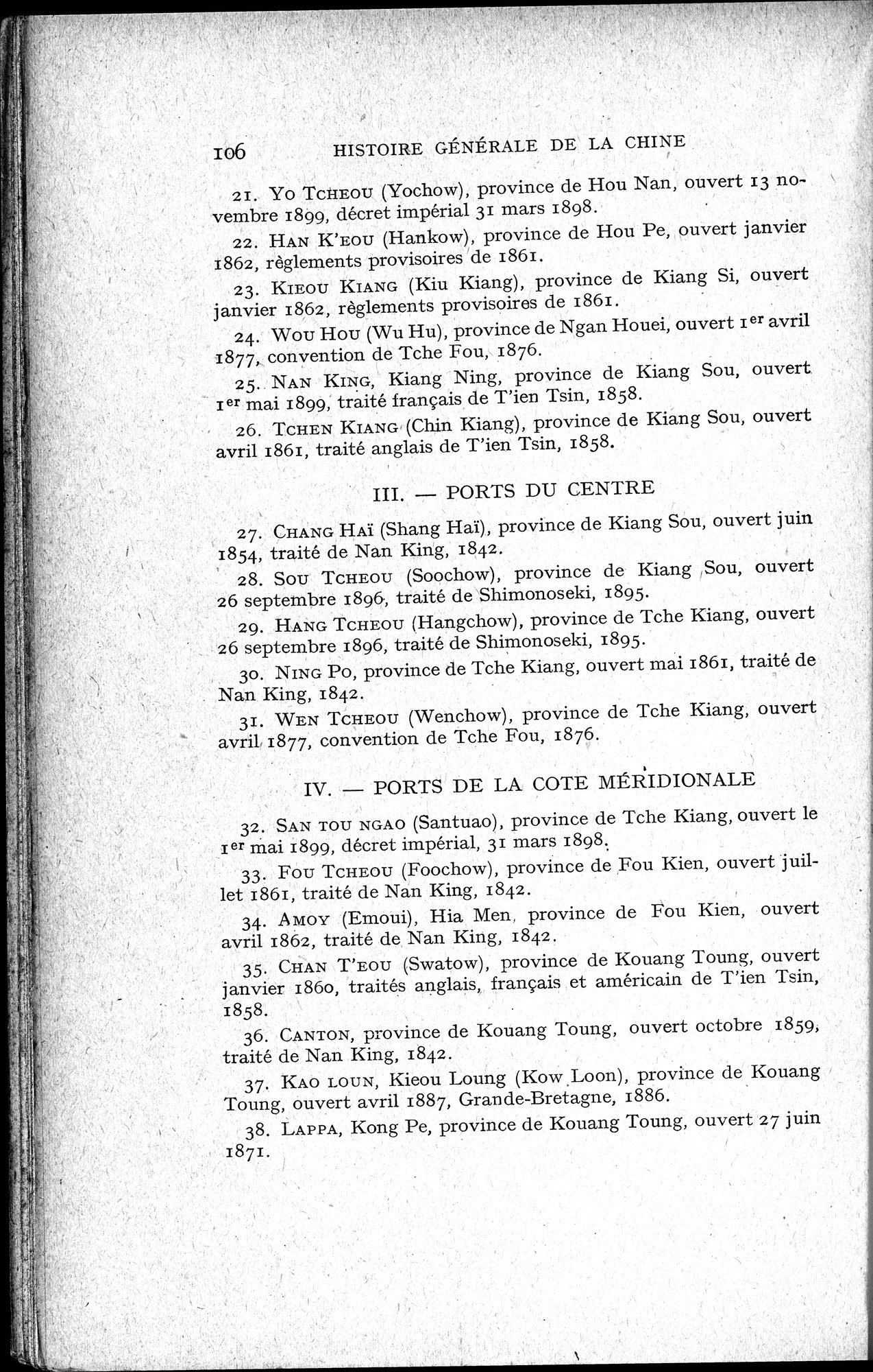 Histoire Générale de la Chine : vol.4 / 108 ページ（白黒高解像度画像）