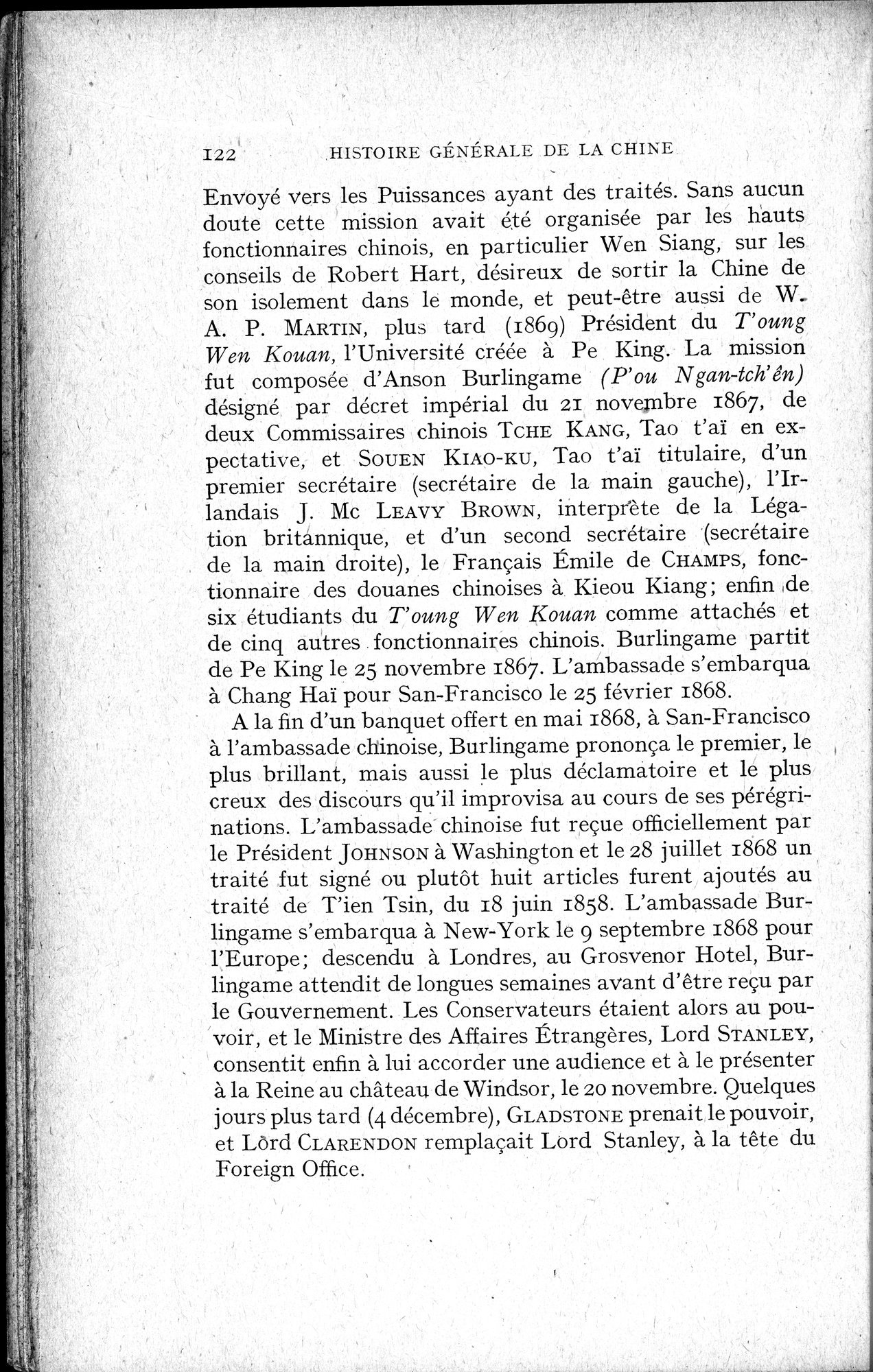 Histoire Générale de la Chine : vol.4 / 124 ページ（白黒高解像度画像）