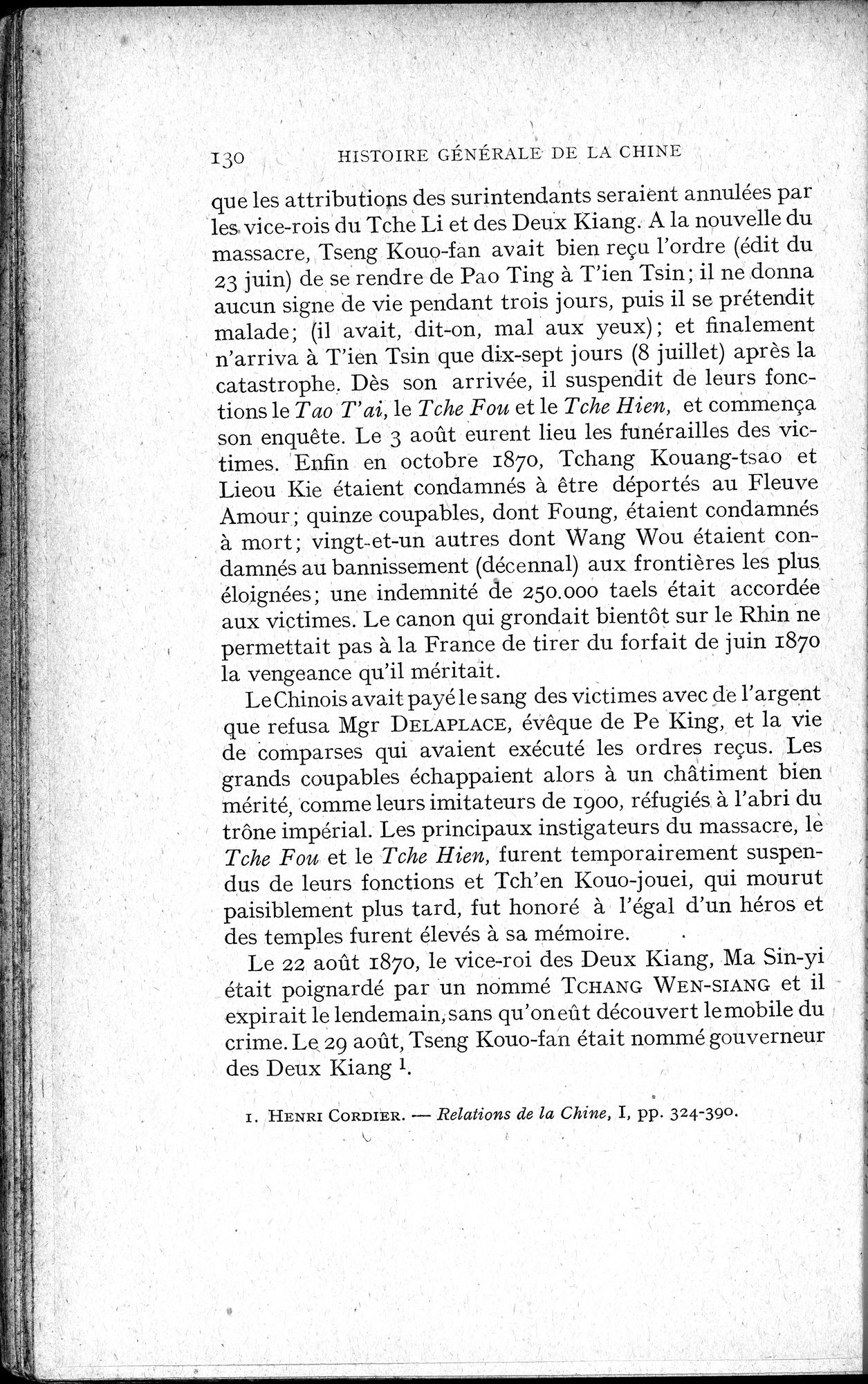 Histoire Générale de la Chine : vol.4 / 132 ページ（白黒高解像度画像）
