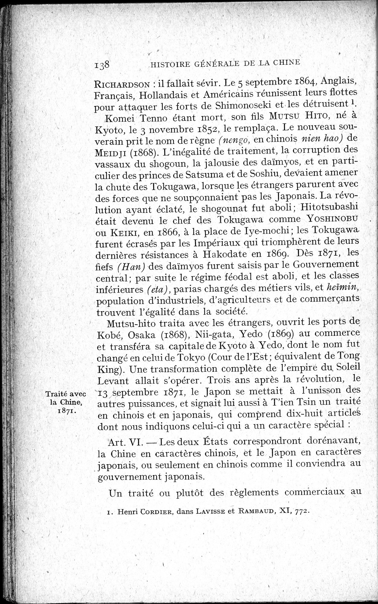 Histoire Générale de la Chine : vol.4 / Page 140 (Grayscale High Resolution Image)