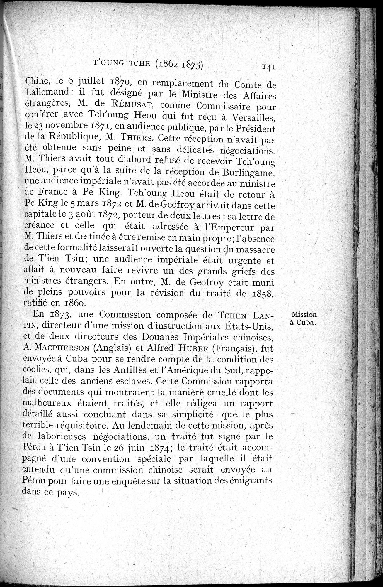 Histoire Générale de la Chine : vol.4 / 143 ページ（白黒高解像度画像）
