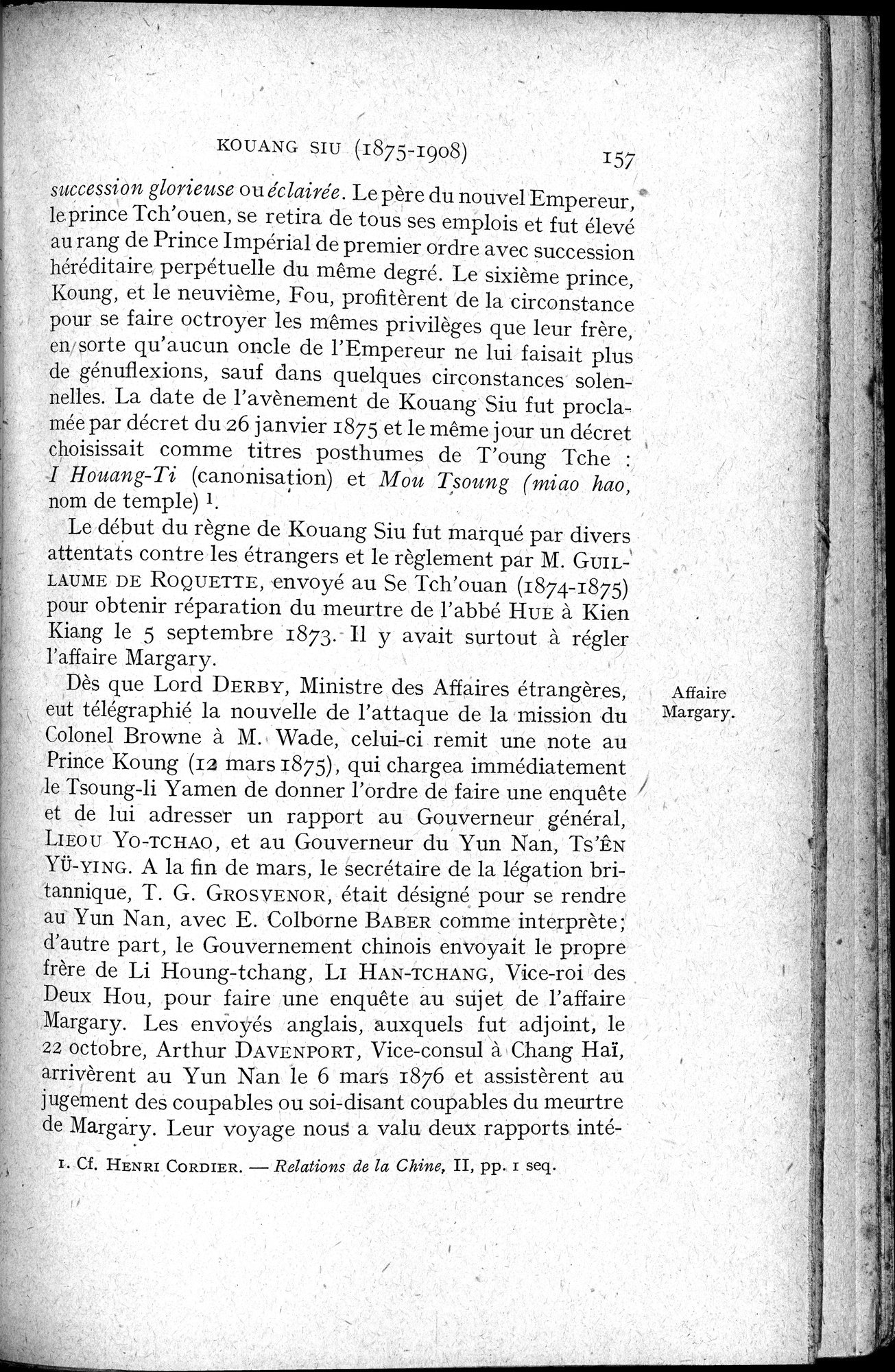 Histoire Générale de la Chine : vol.4 / 159 ページ（白黒高解像度画像）