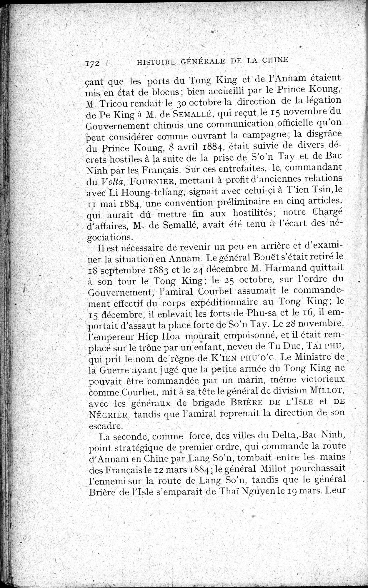 Histoire Générale de la Chine : vol.4 / 174 ページ（白黒高解像度画像）