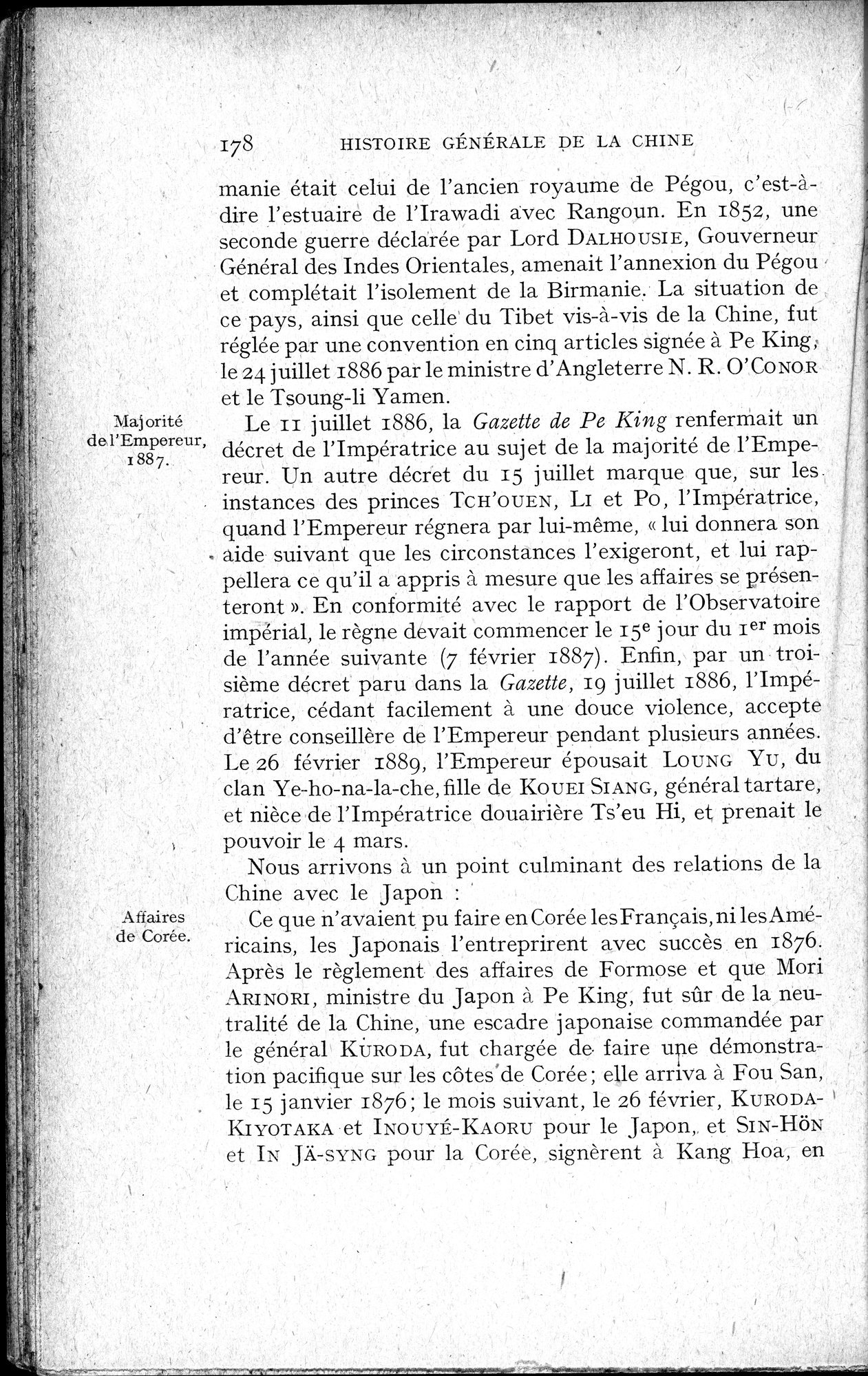 Histoire Générale de la Chine : vol.4 / 180 ページ（白黒高解像度画像）