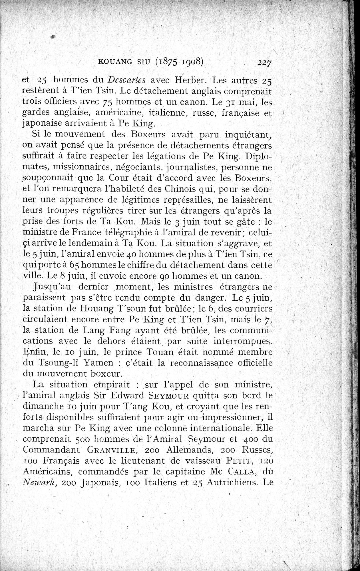 Histoire Générale de la Chine : vol.4 / 229 ページ（白黒高解像度画像）